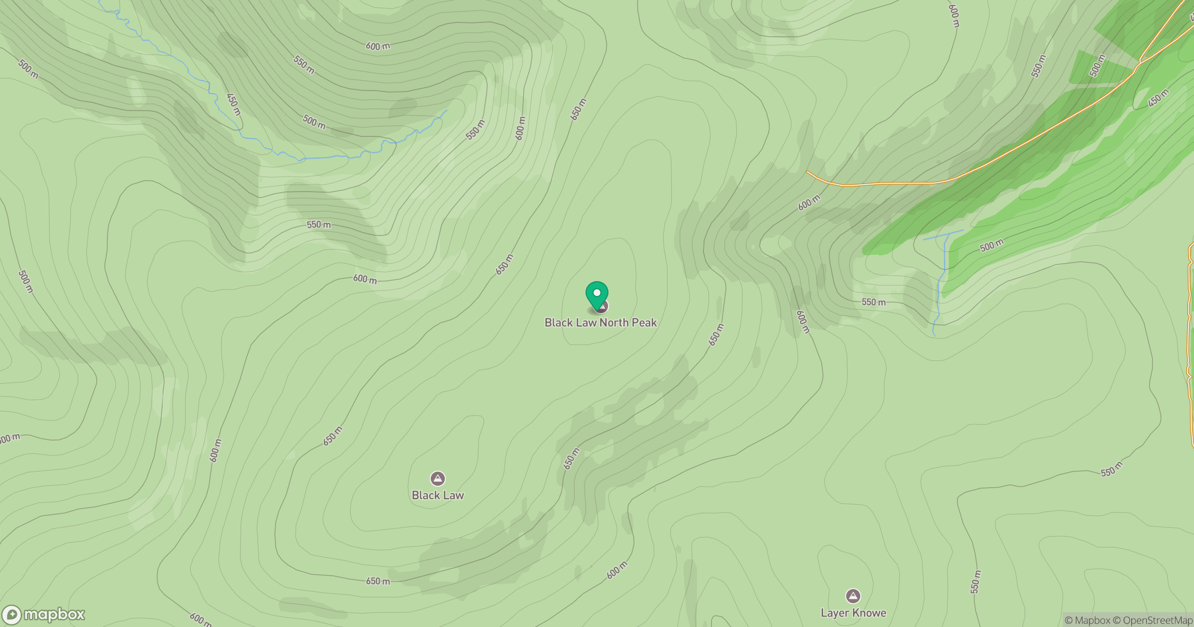 Black Law location map