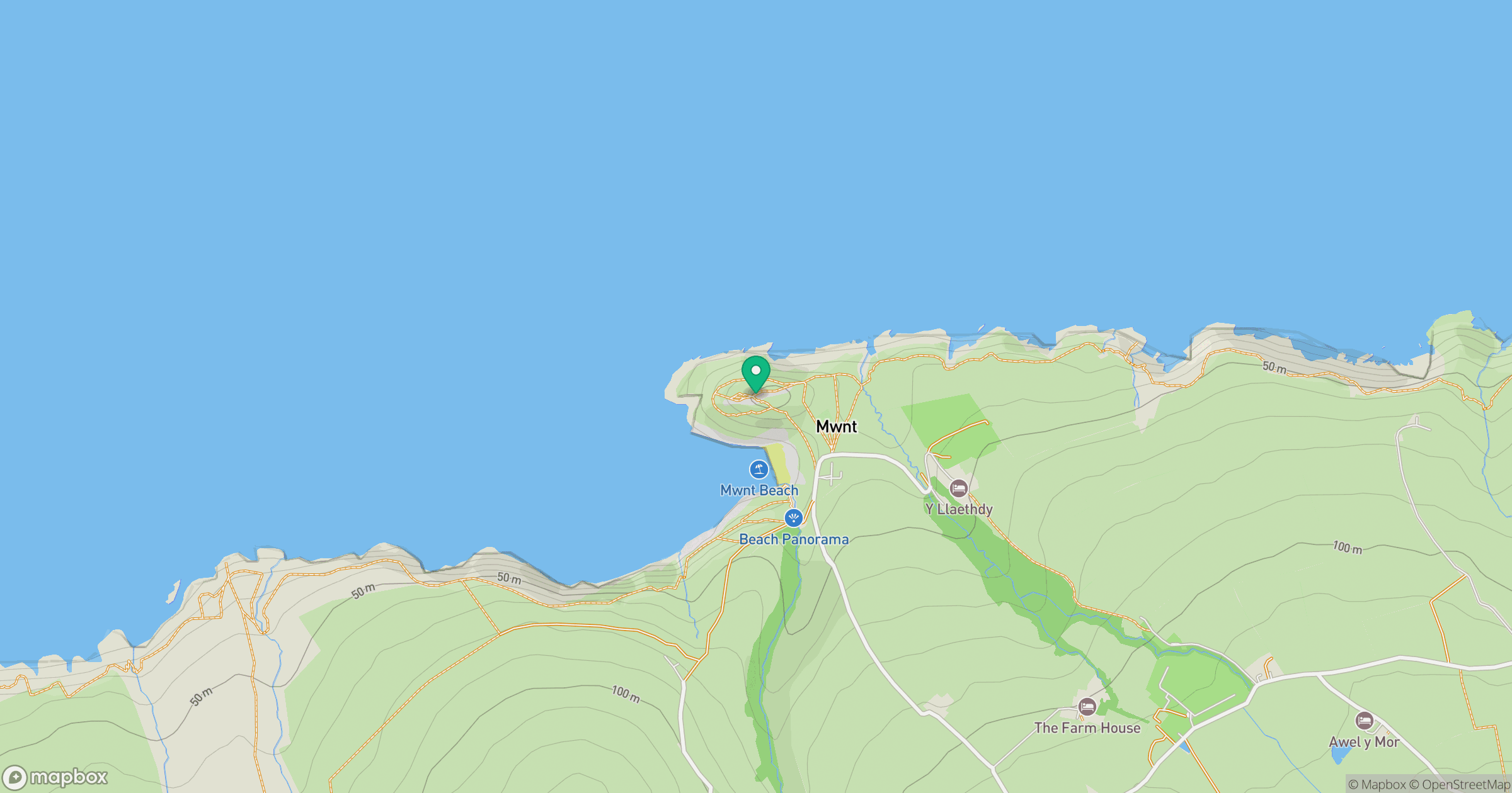 Foel-y-Mwnt location map