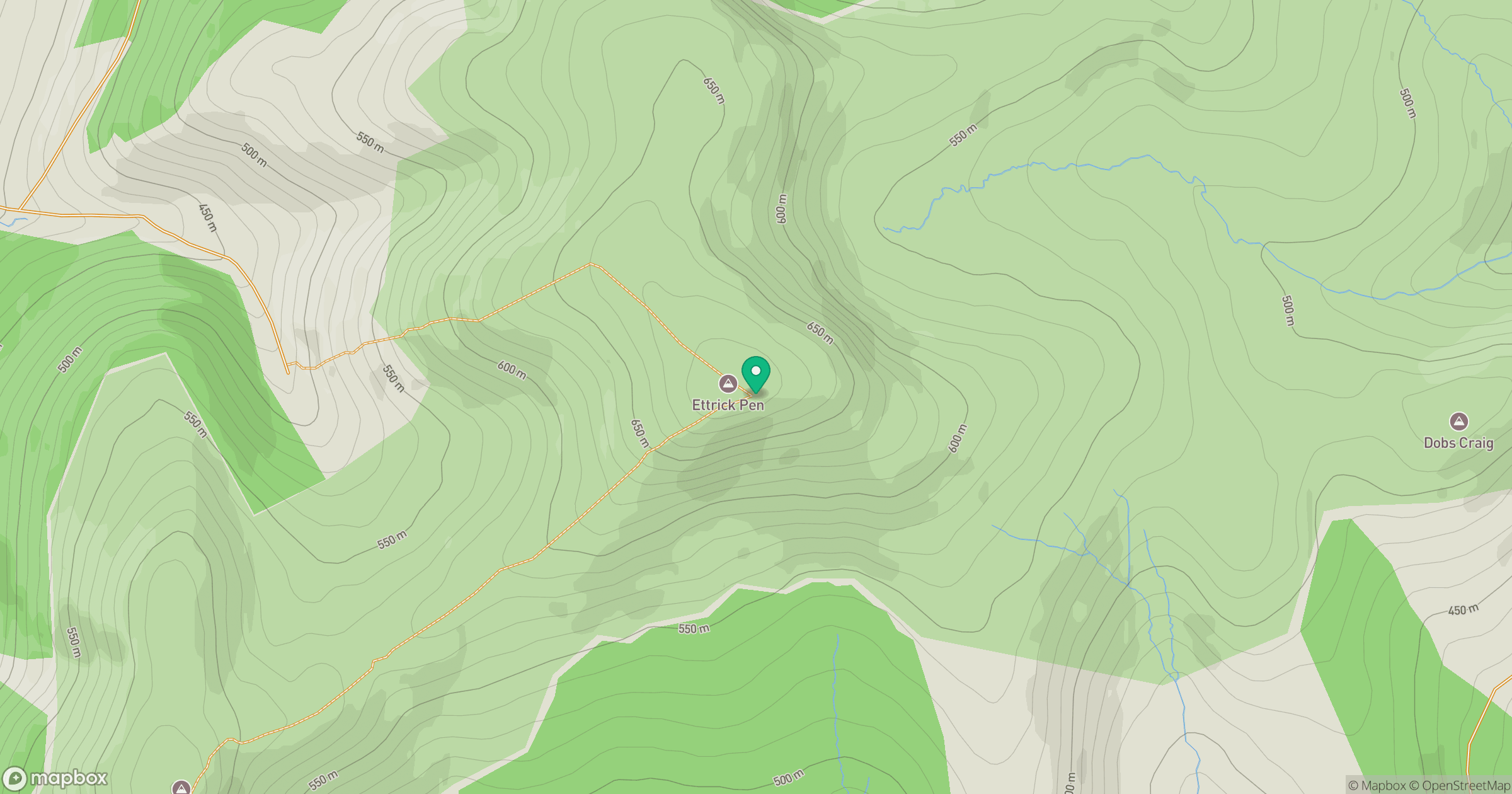 Ettrick Pen location map