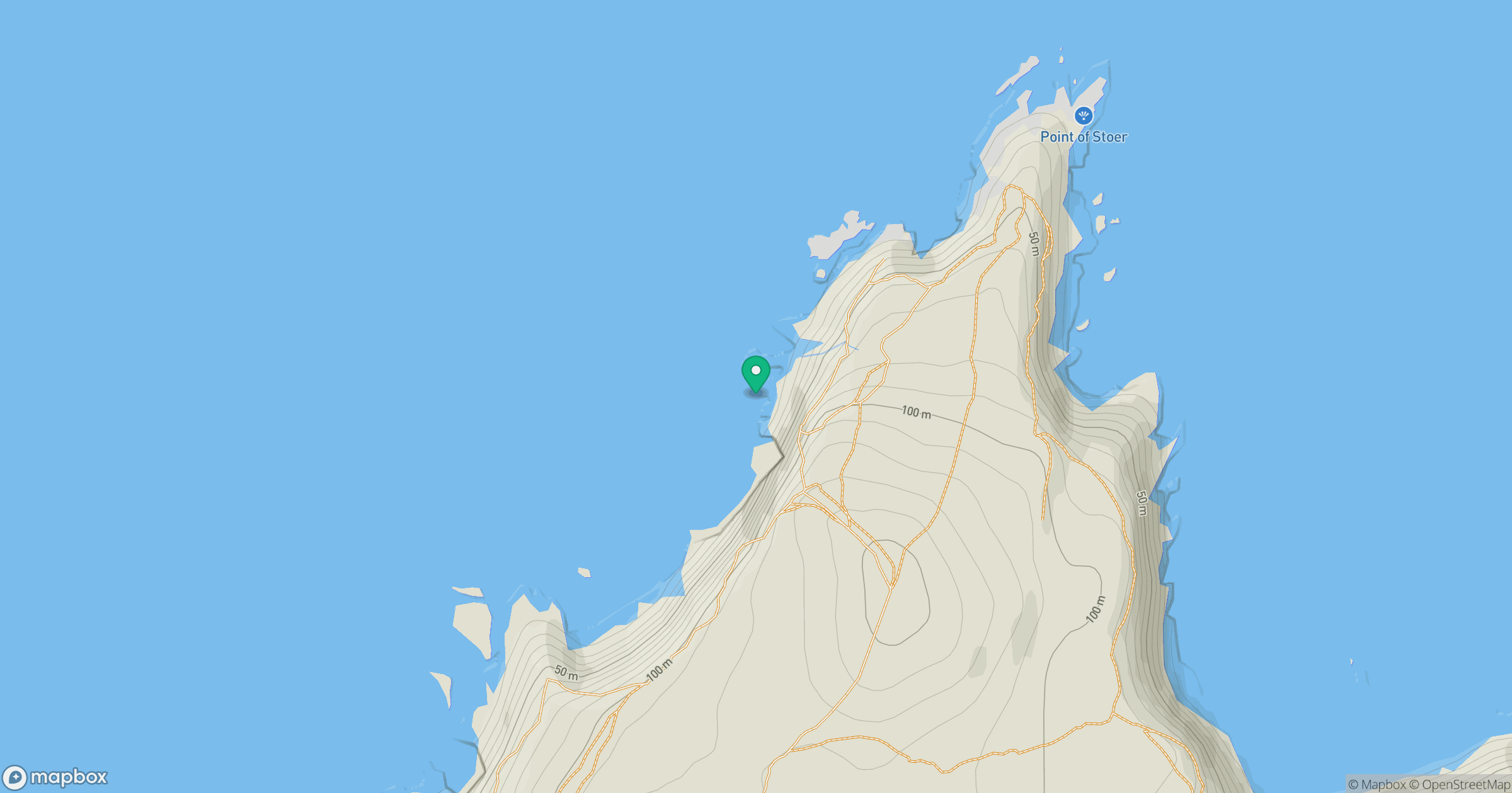 Old Man of Stoer South Stack location map