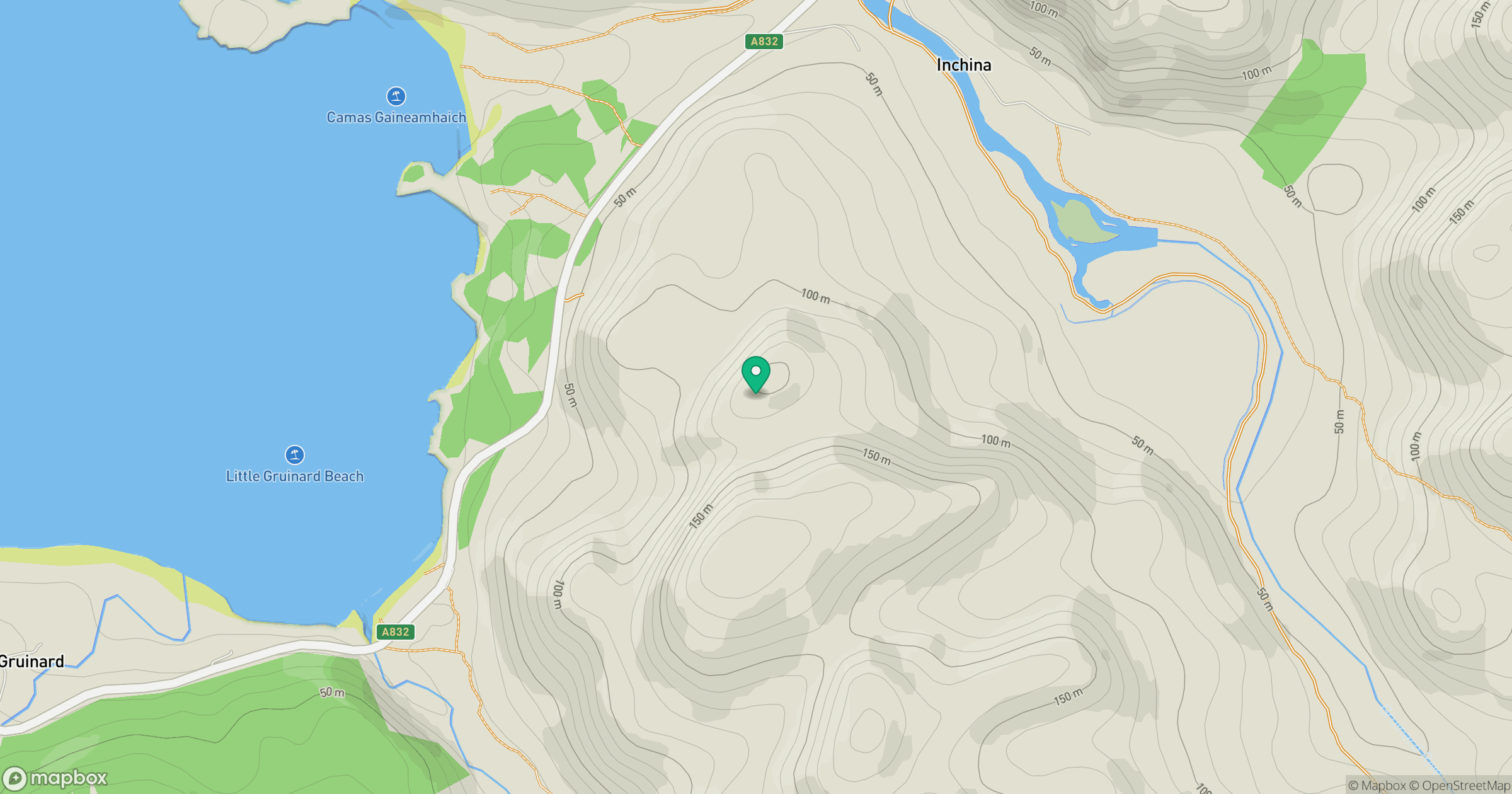 Cnoc na Caillich location map