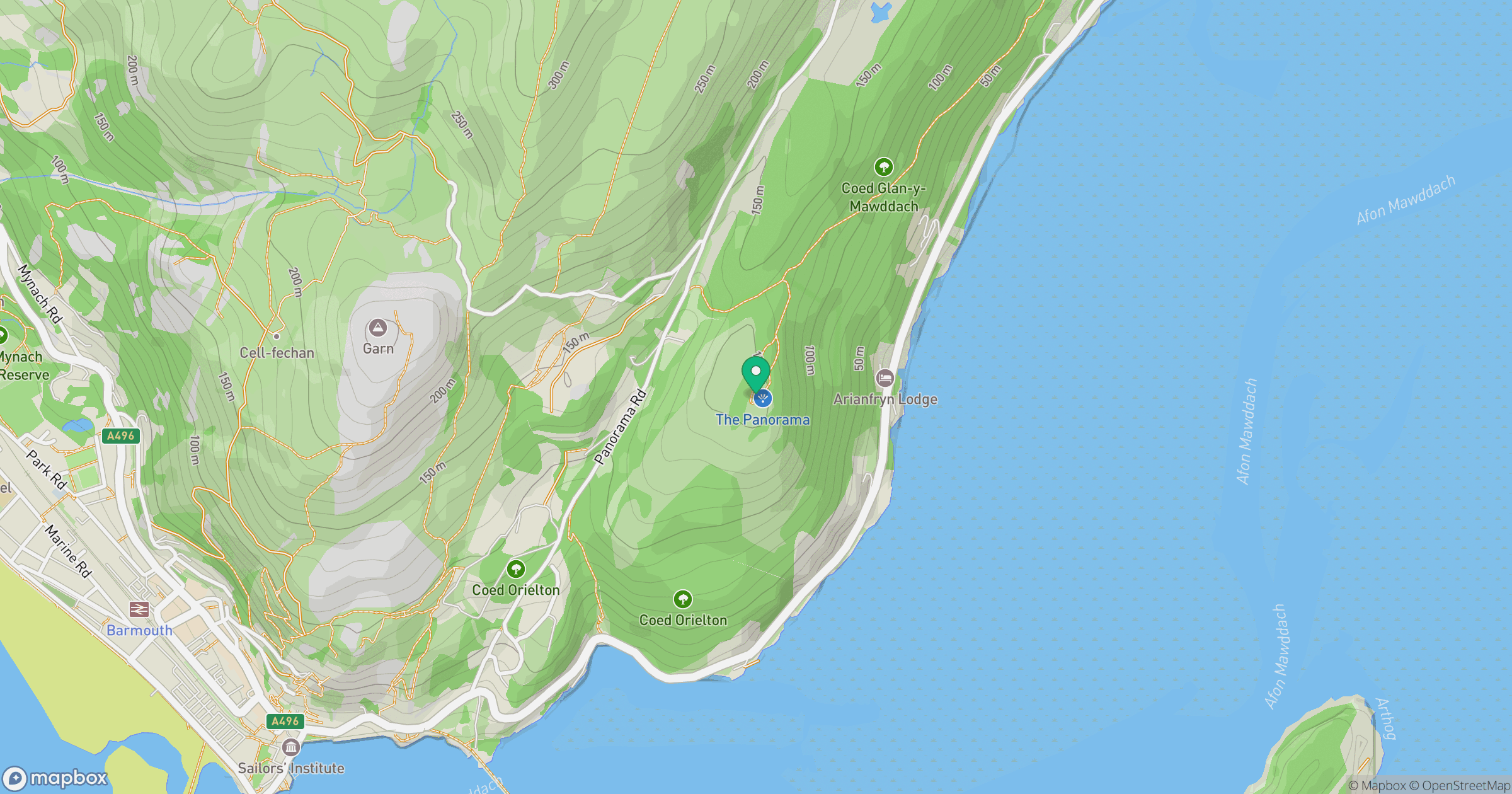 Ffridd Gorllwyn location map