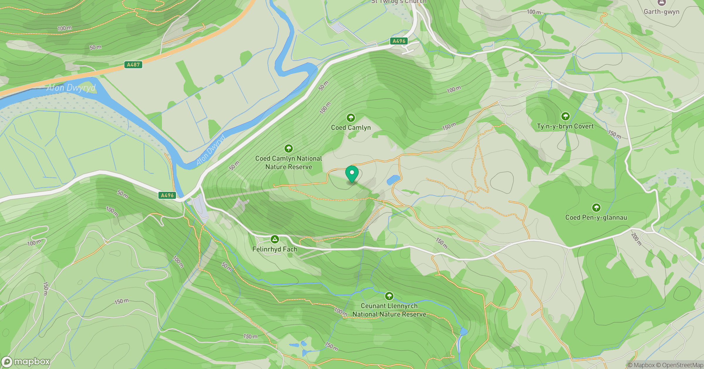 Pen y Foel location map