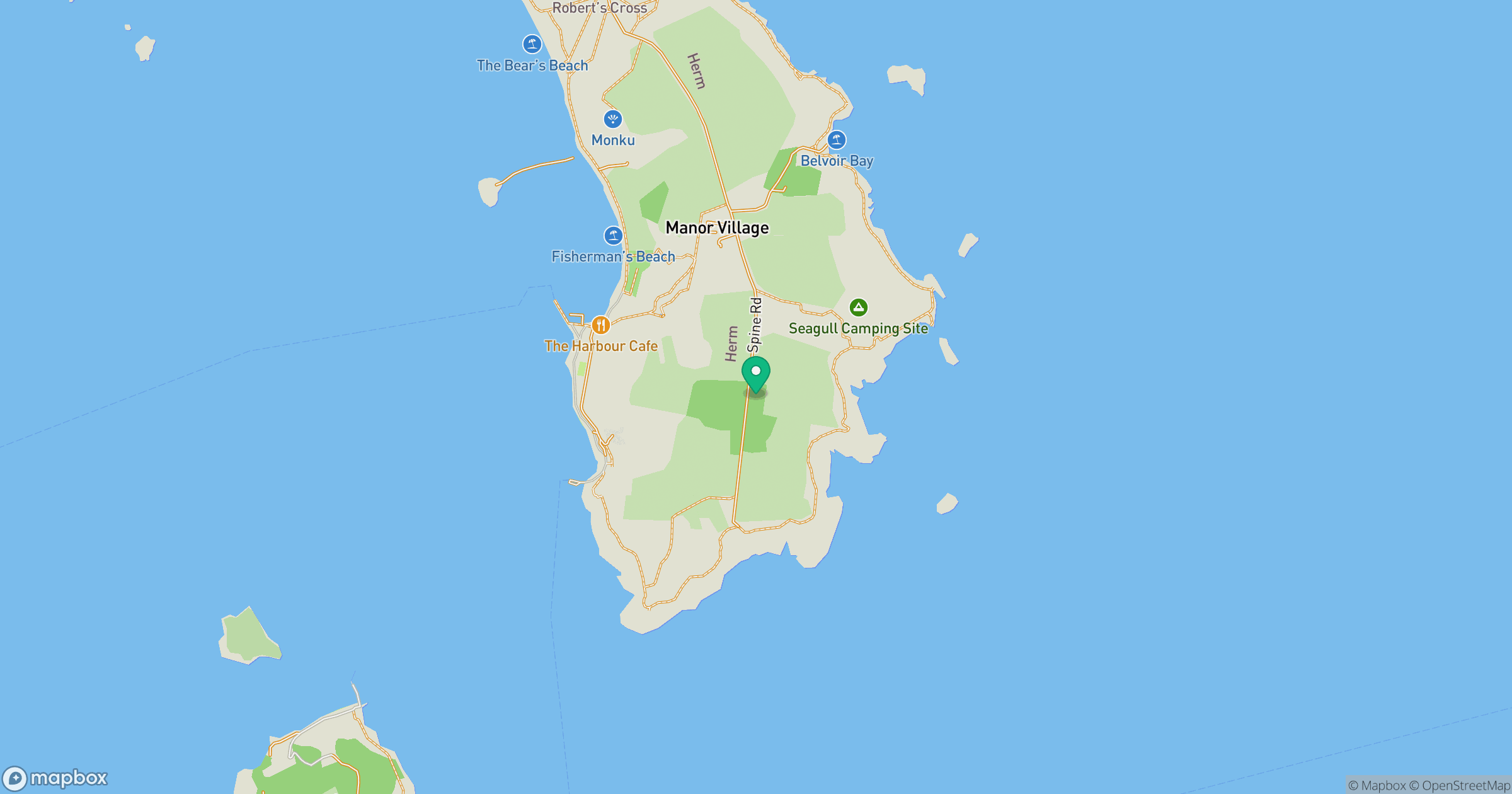 Herm location map