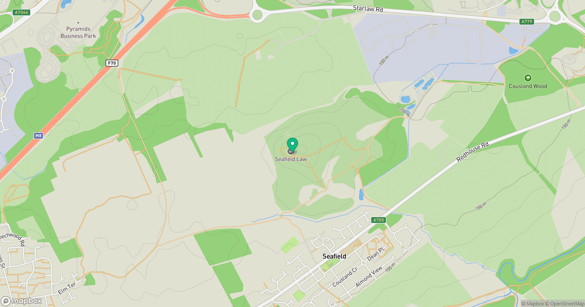 Seafield Law location map