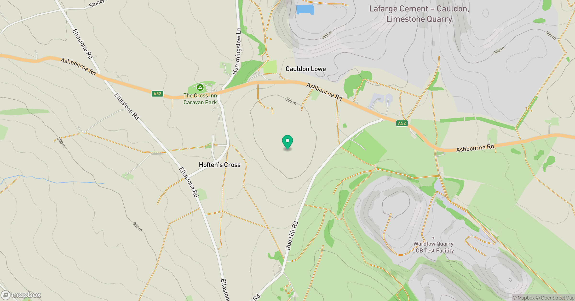 Cauldon Lowe location map
