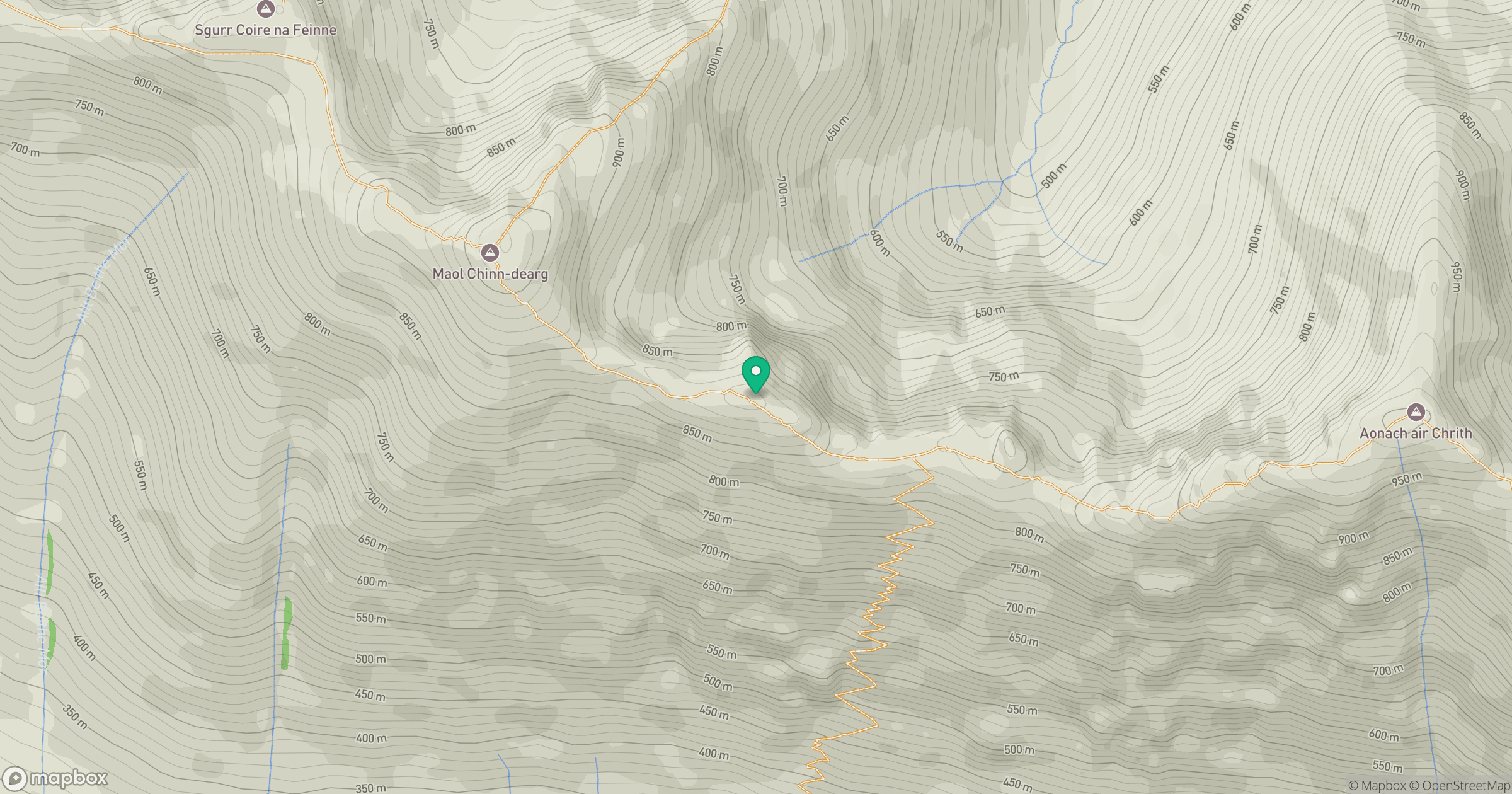 Maol Chinn-dearg East Top location map