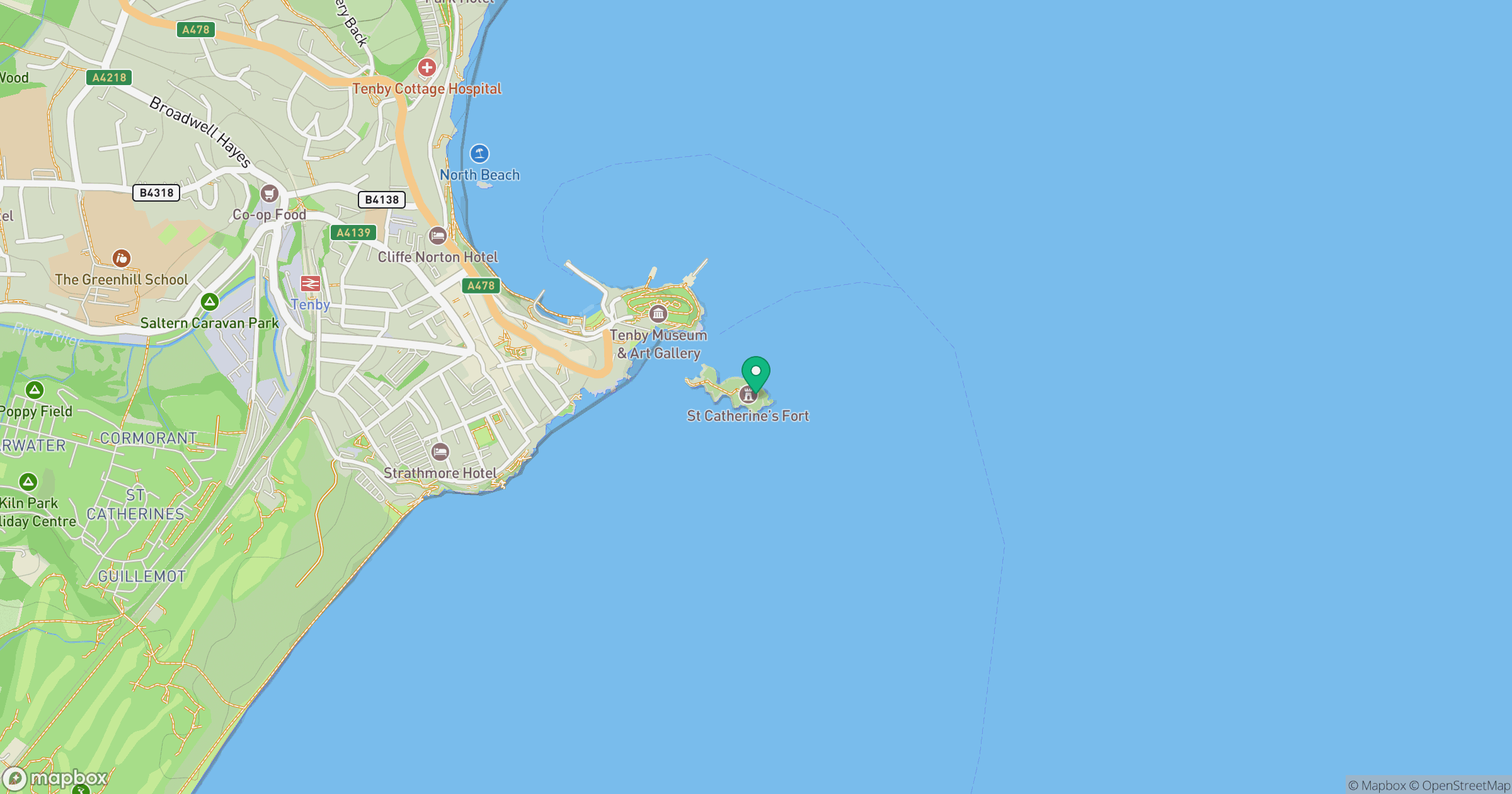 St Catherine's Island location map