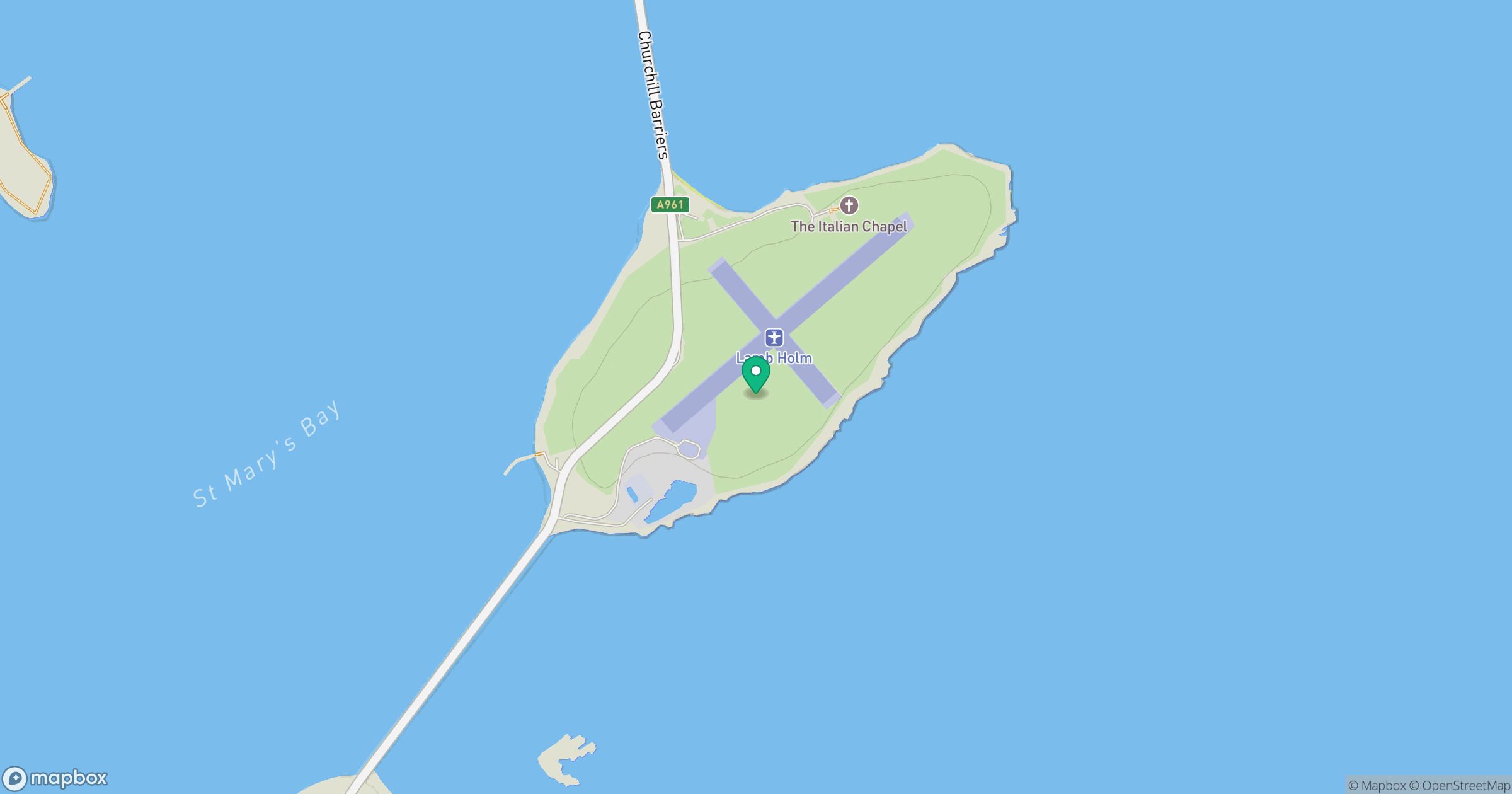 Lamb Holm location map
