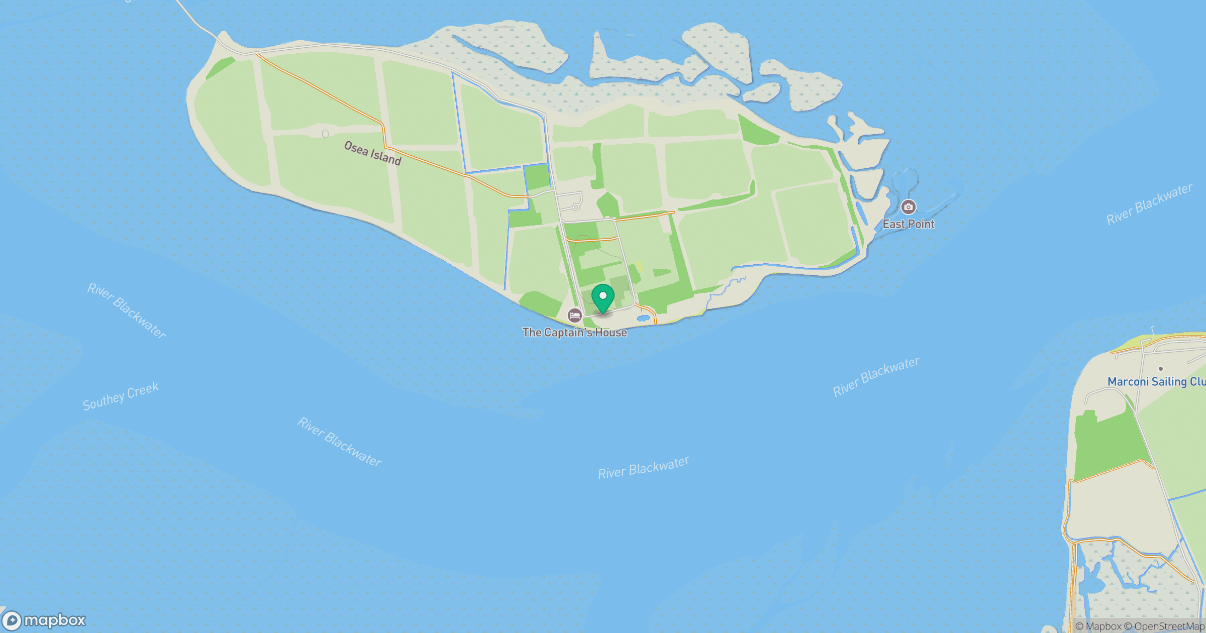 Osea Island location map