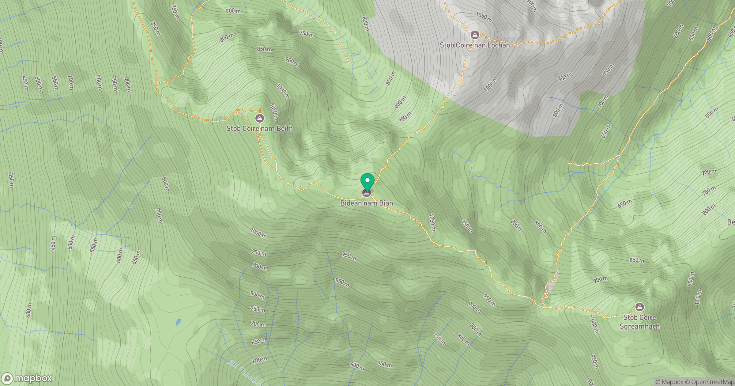 Bidean nam Bian location map