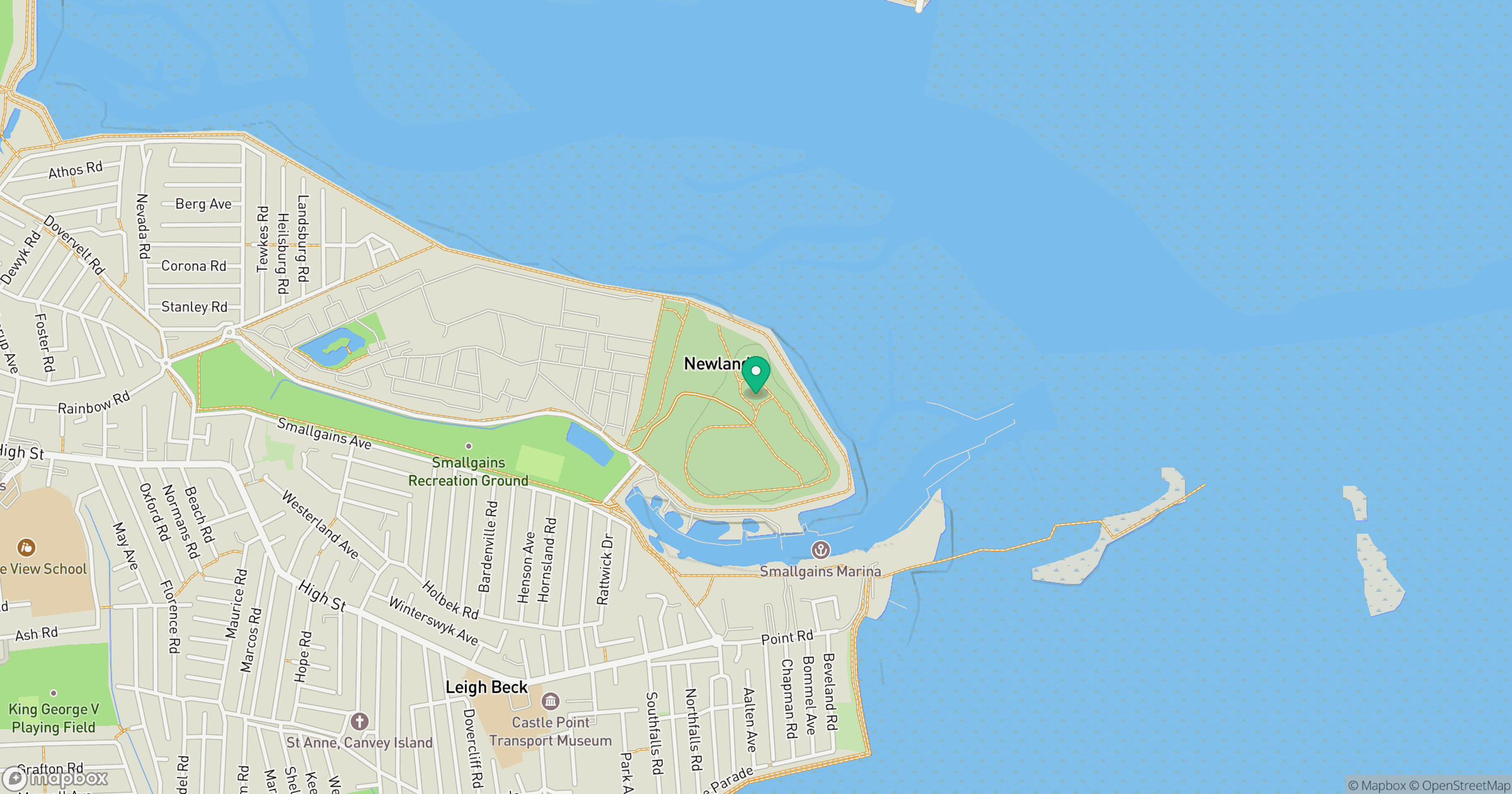 Canvey Island location map