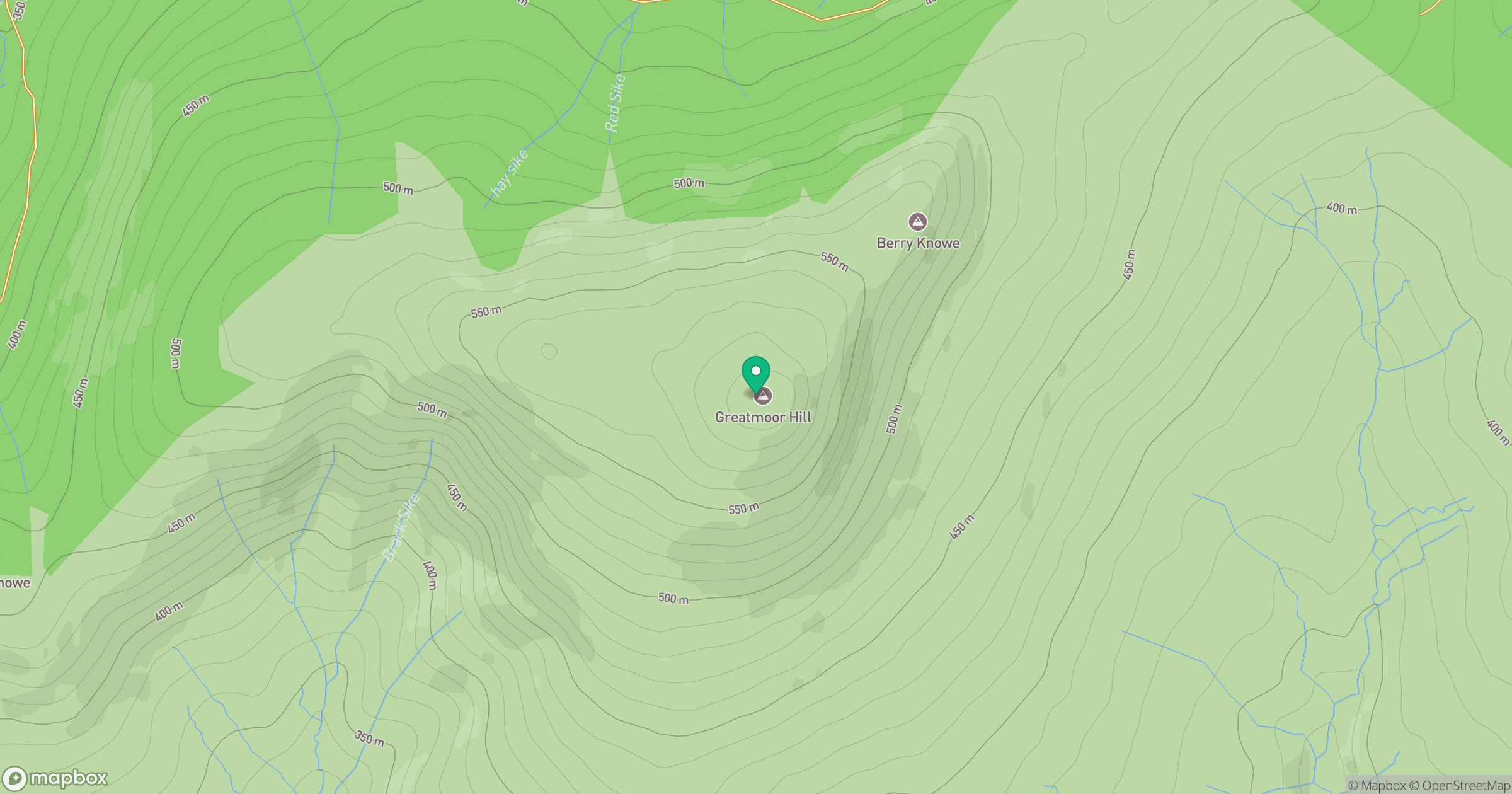 Greatmoor Hill location map