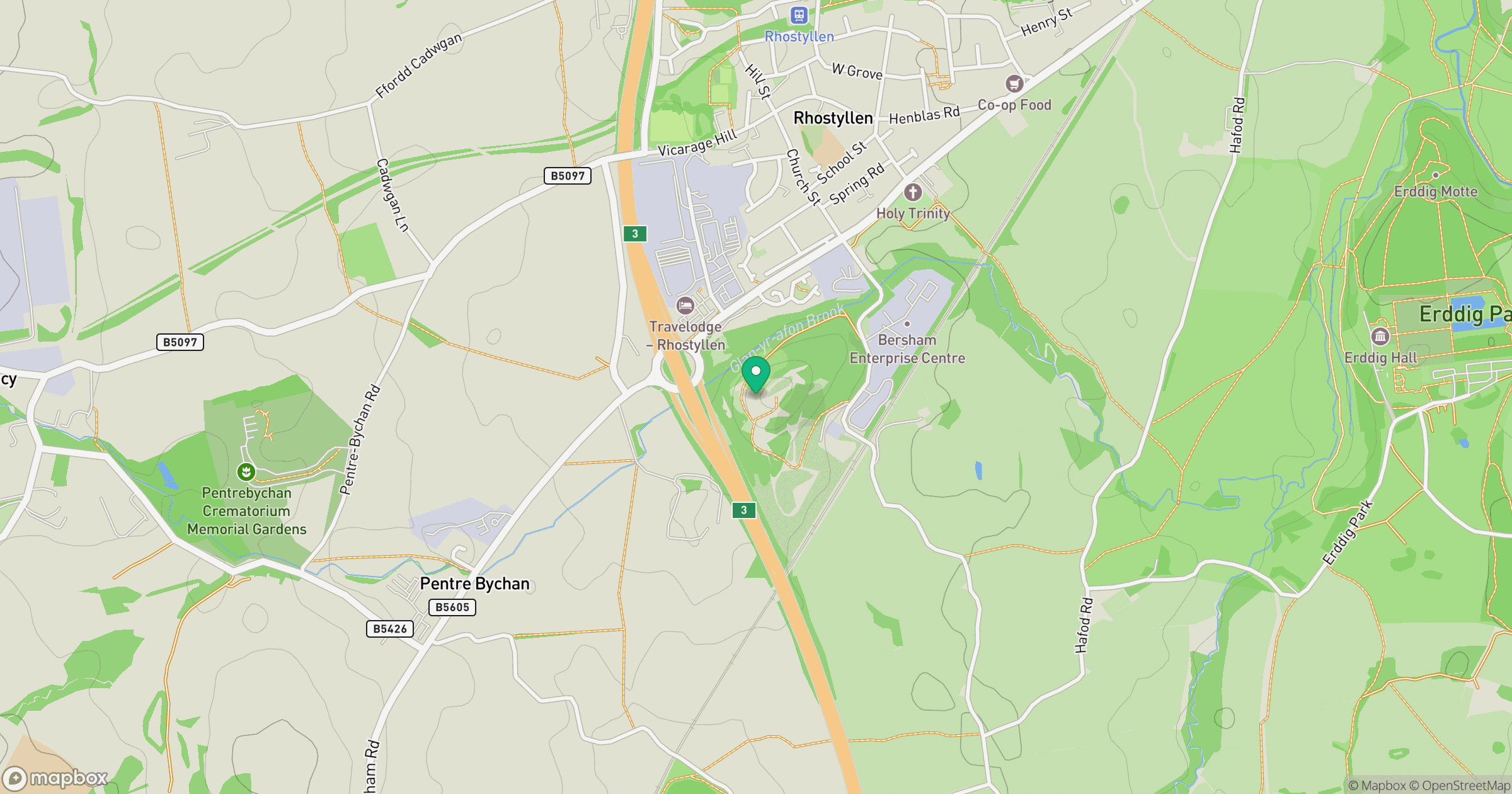 Bersham Bank location map