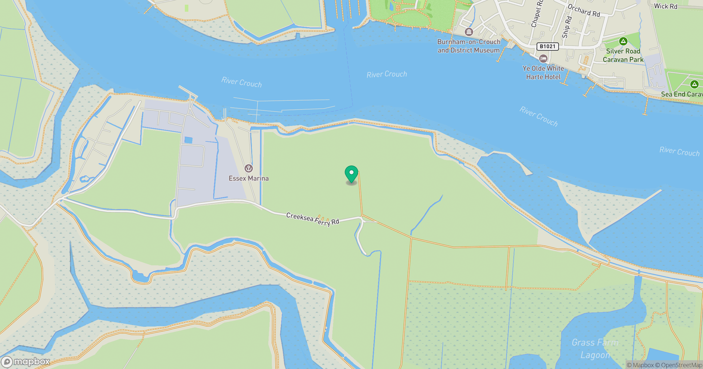 Wallasea Island location map