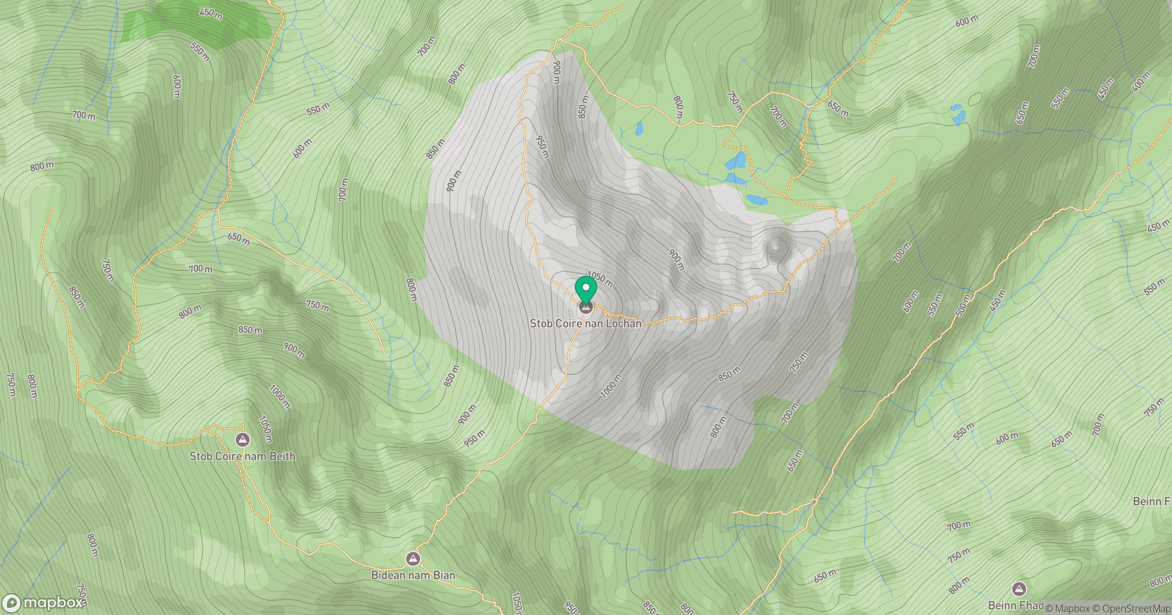 Stob Coire nan Lochan location map