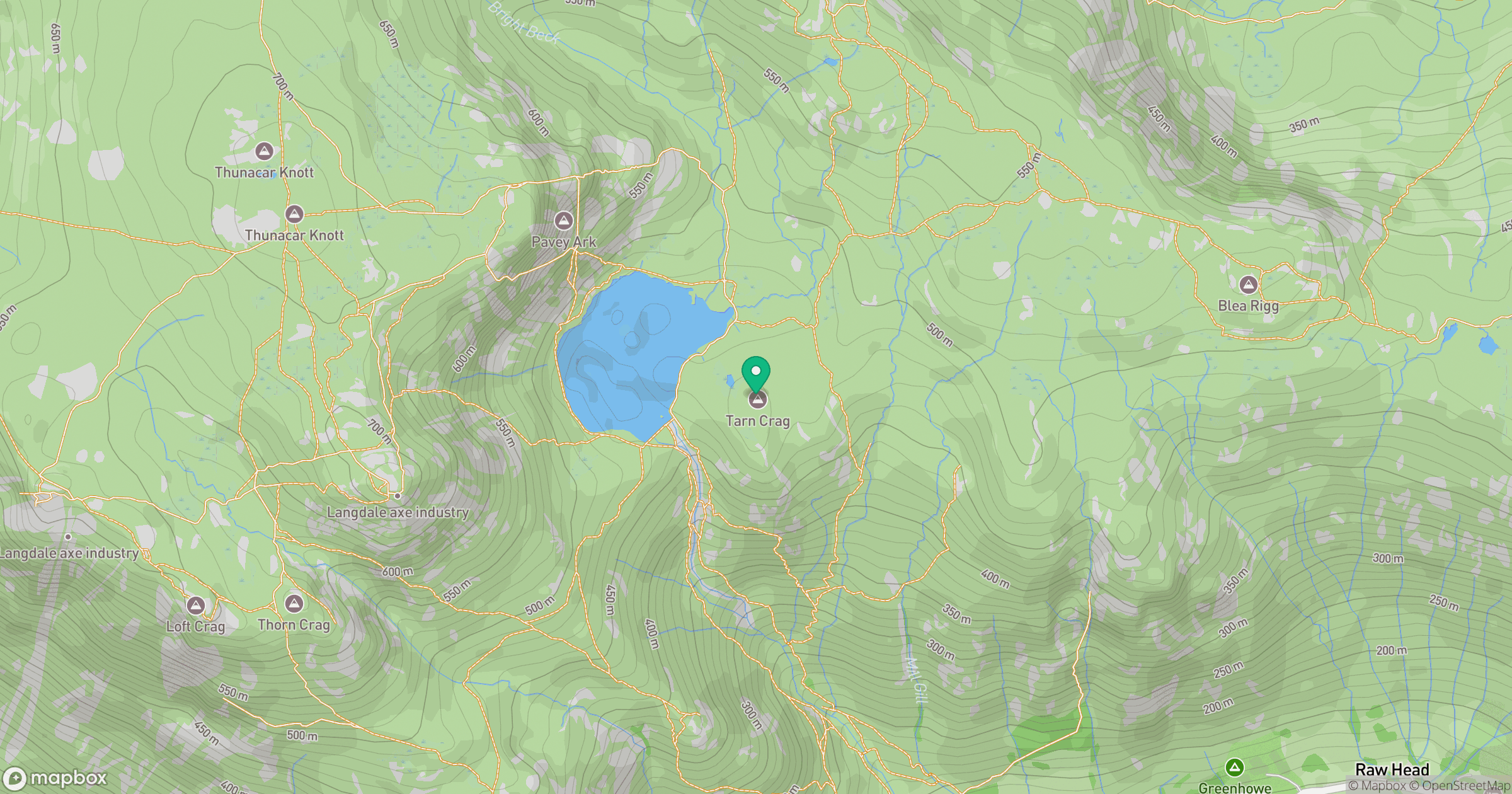 Tarn Crag location map