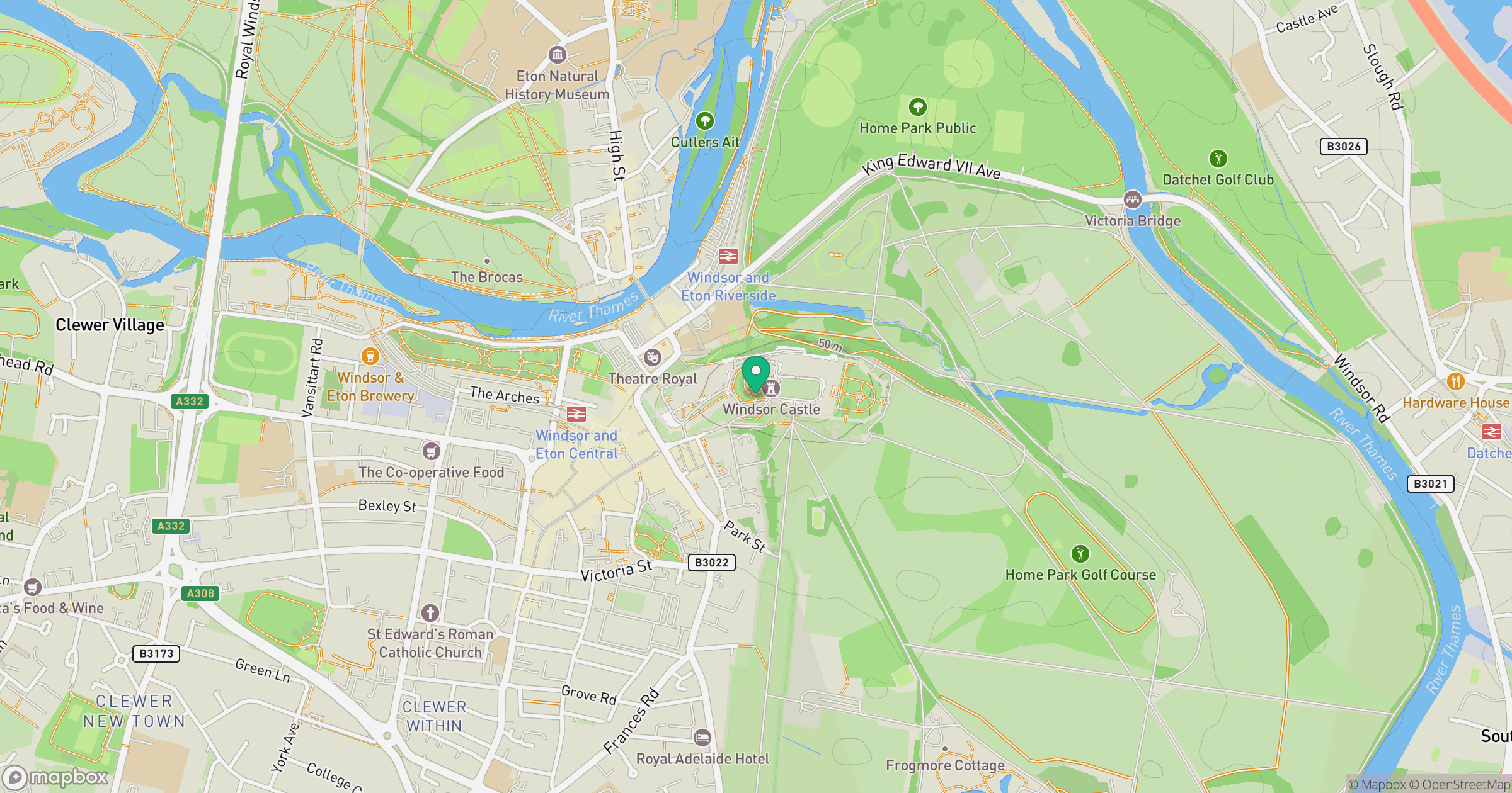 Windsor Castle location map