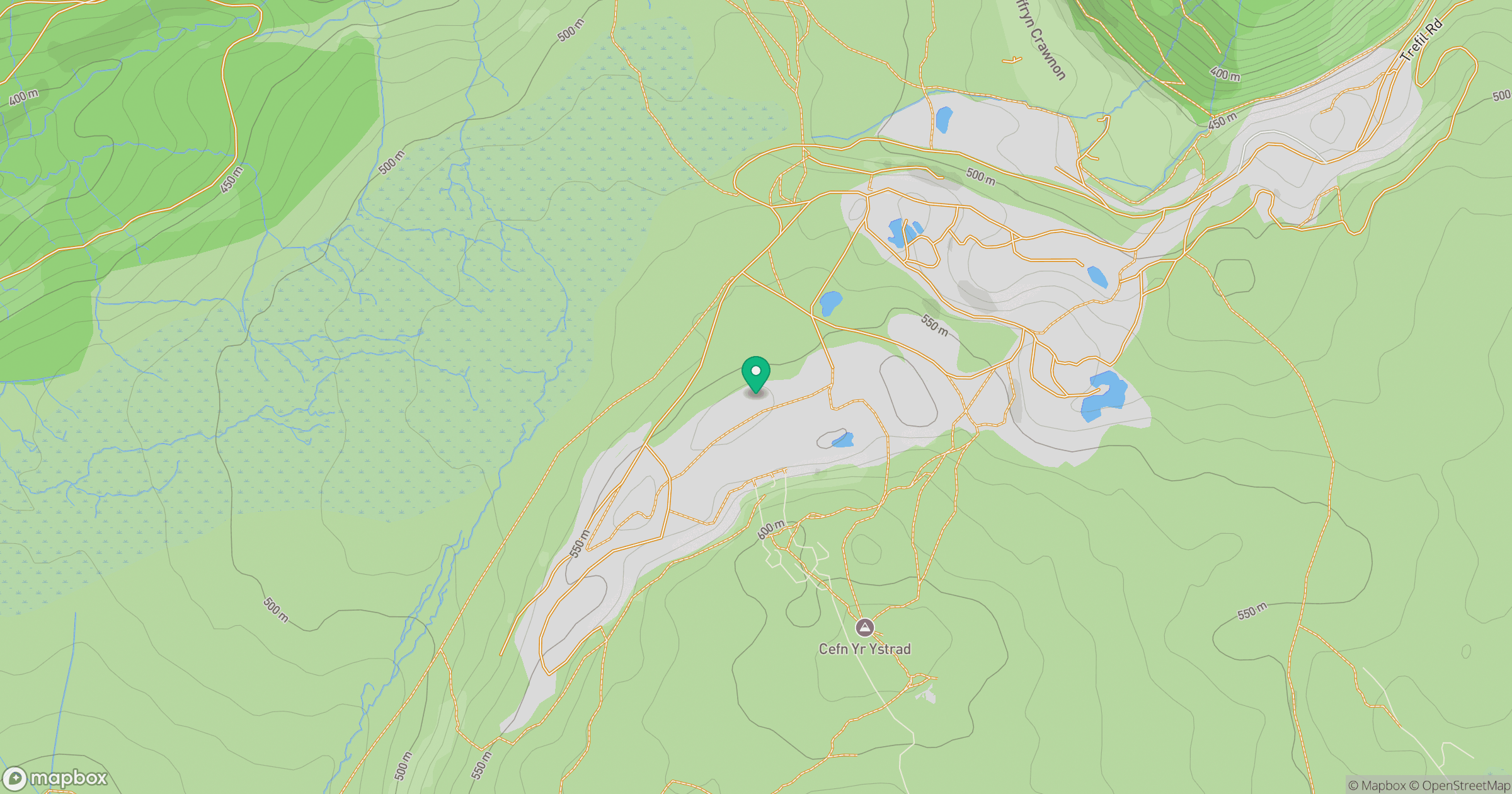 Cwar yr Ystrad location map