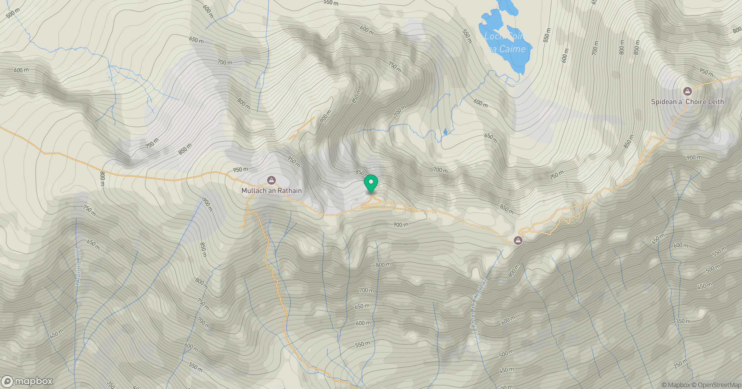 Mullach an Rathain East Top location map
