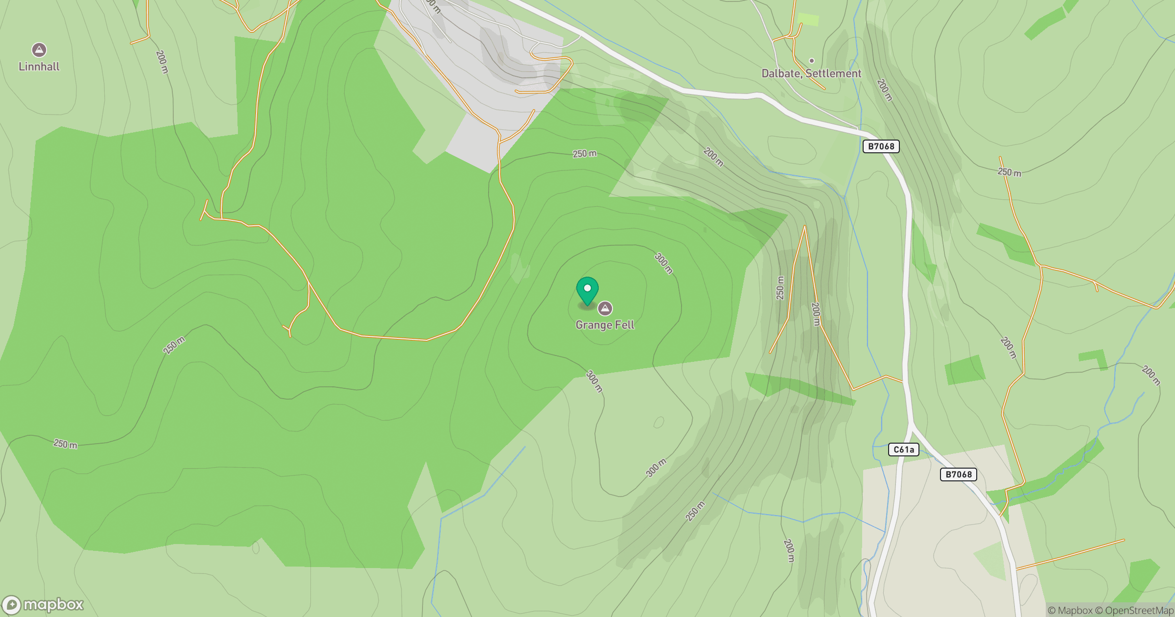Grange Fell location map