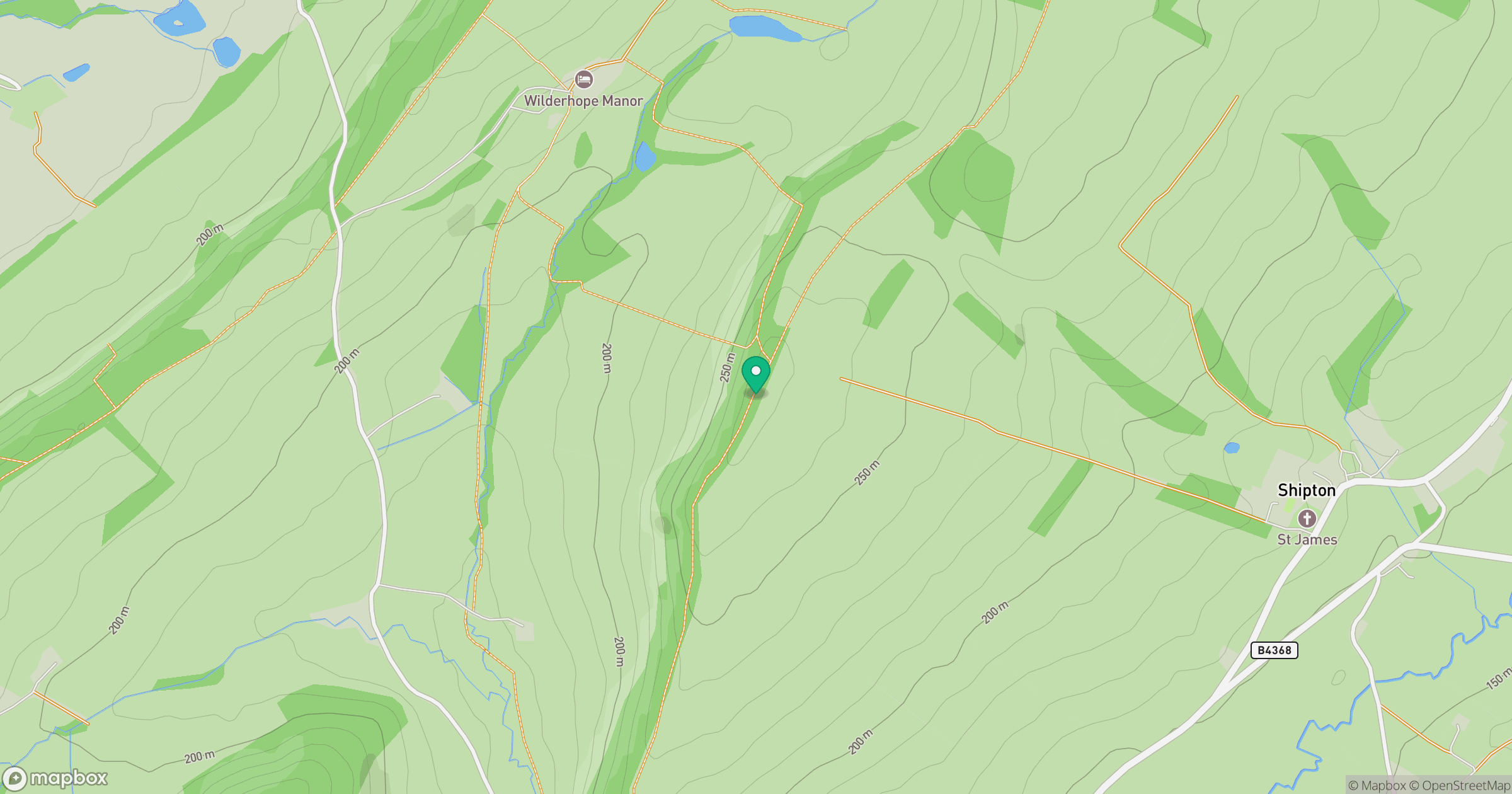 Shipton Hill location map
