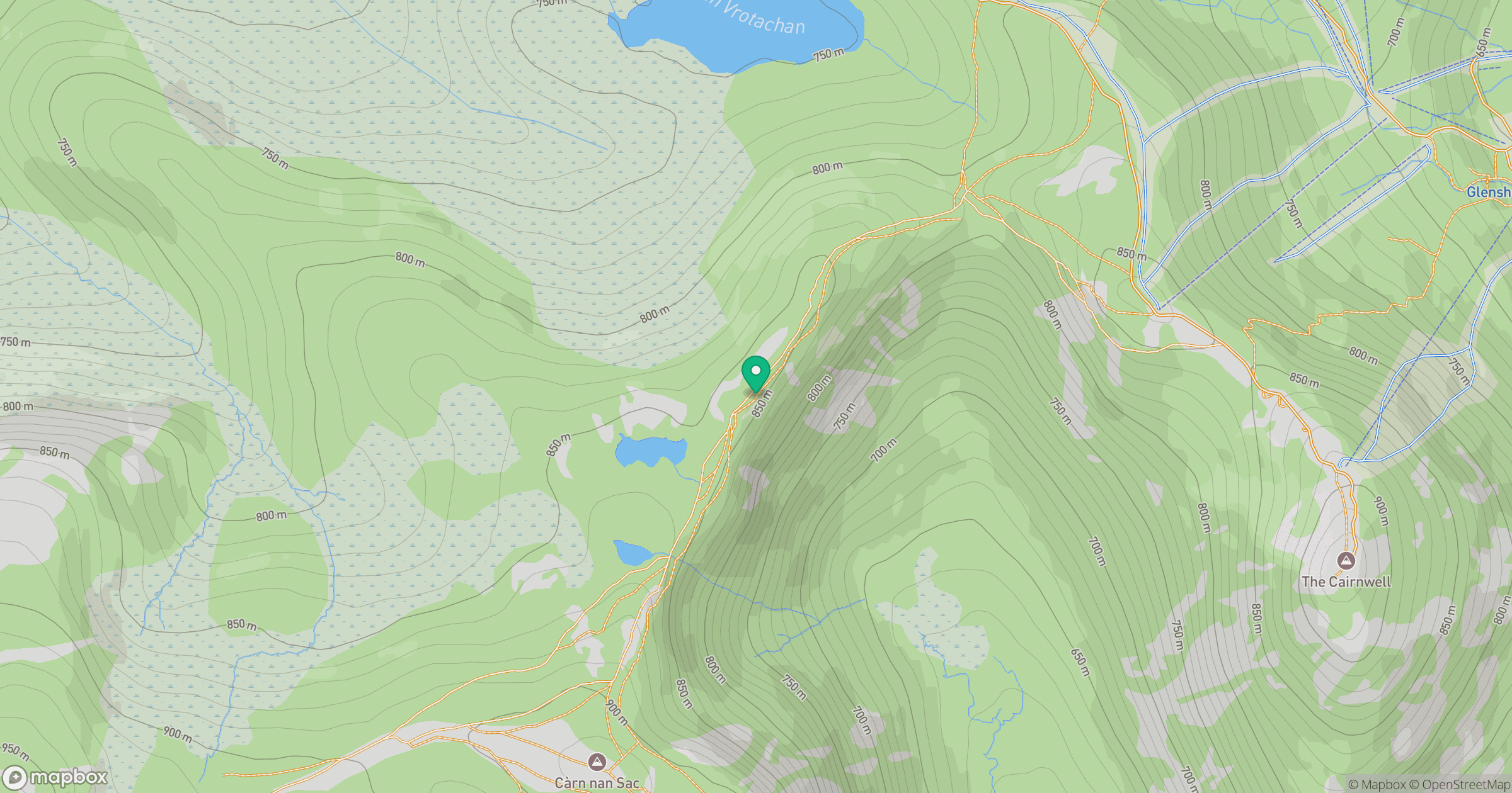 Creag a' Choire Dhirich location map