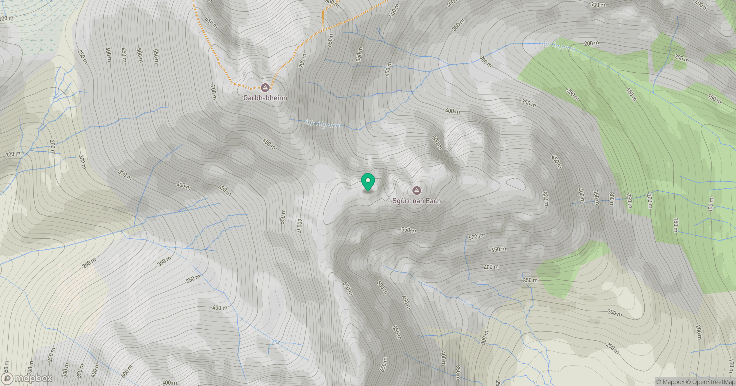 Sgurr nan Each West Top location map