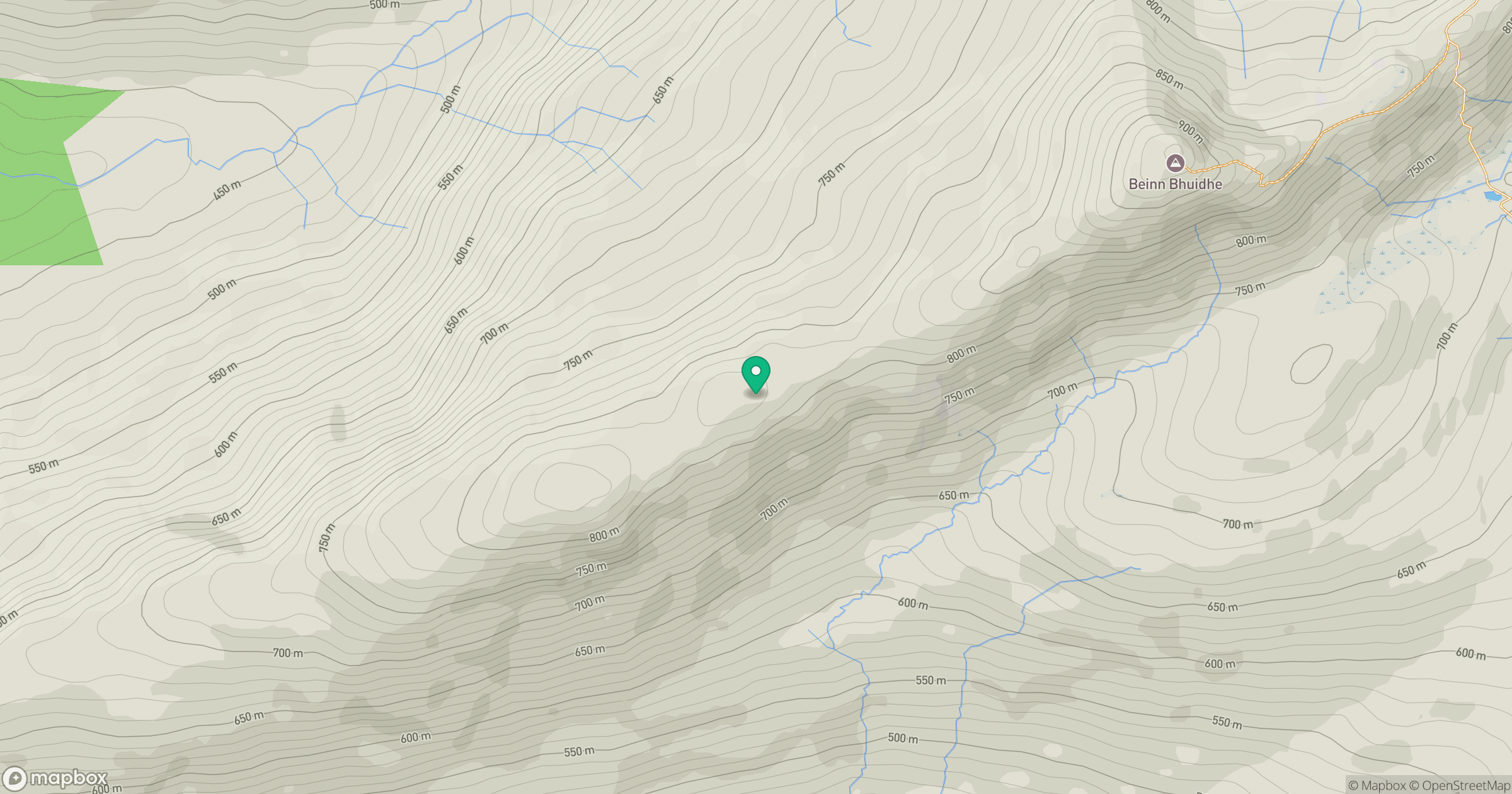 Stac a' Chuirn East Top location map