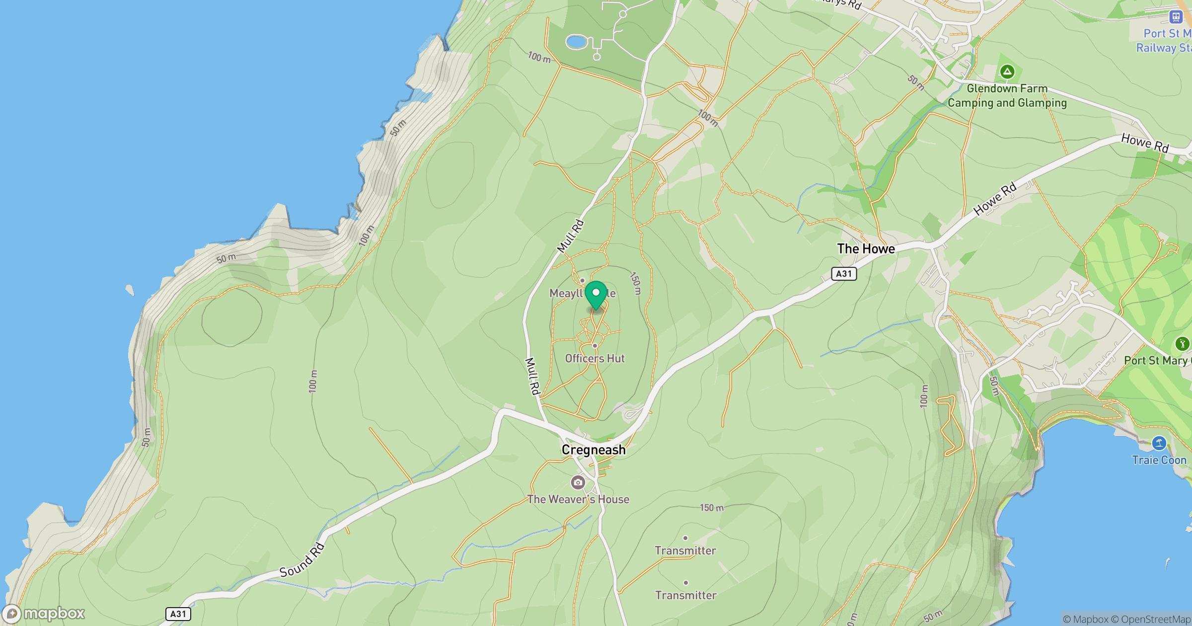 Mull Hill location map