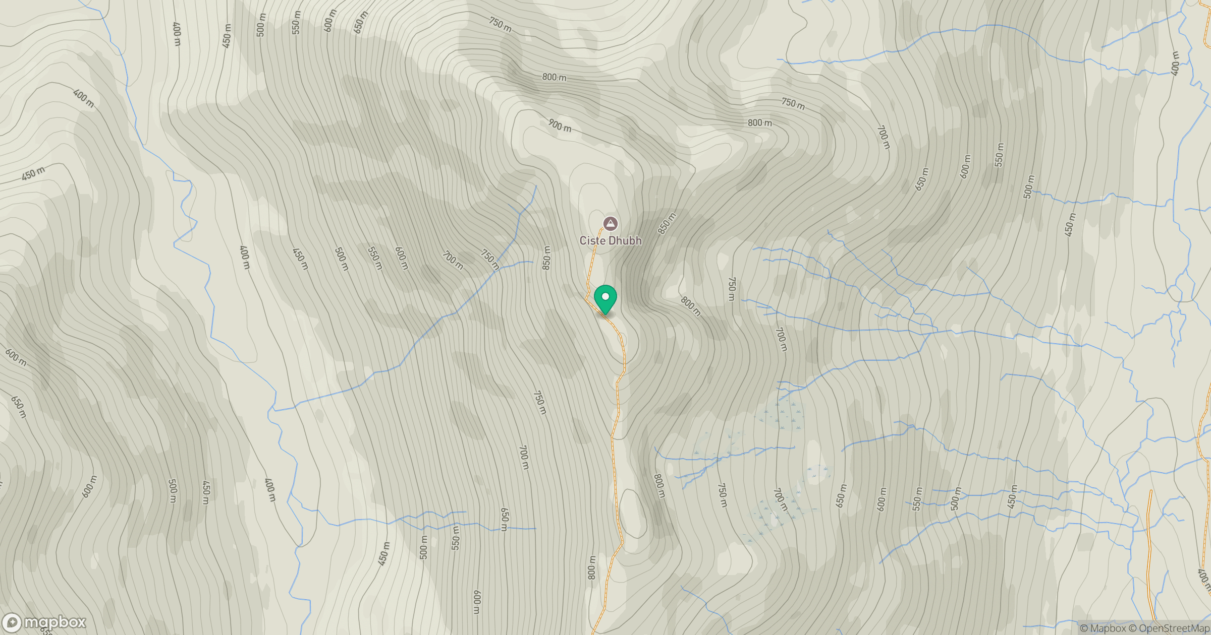 Ciste Dhubh South Top location map