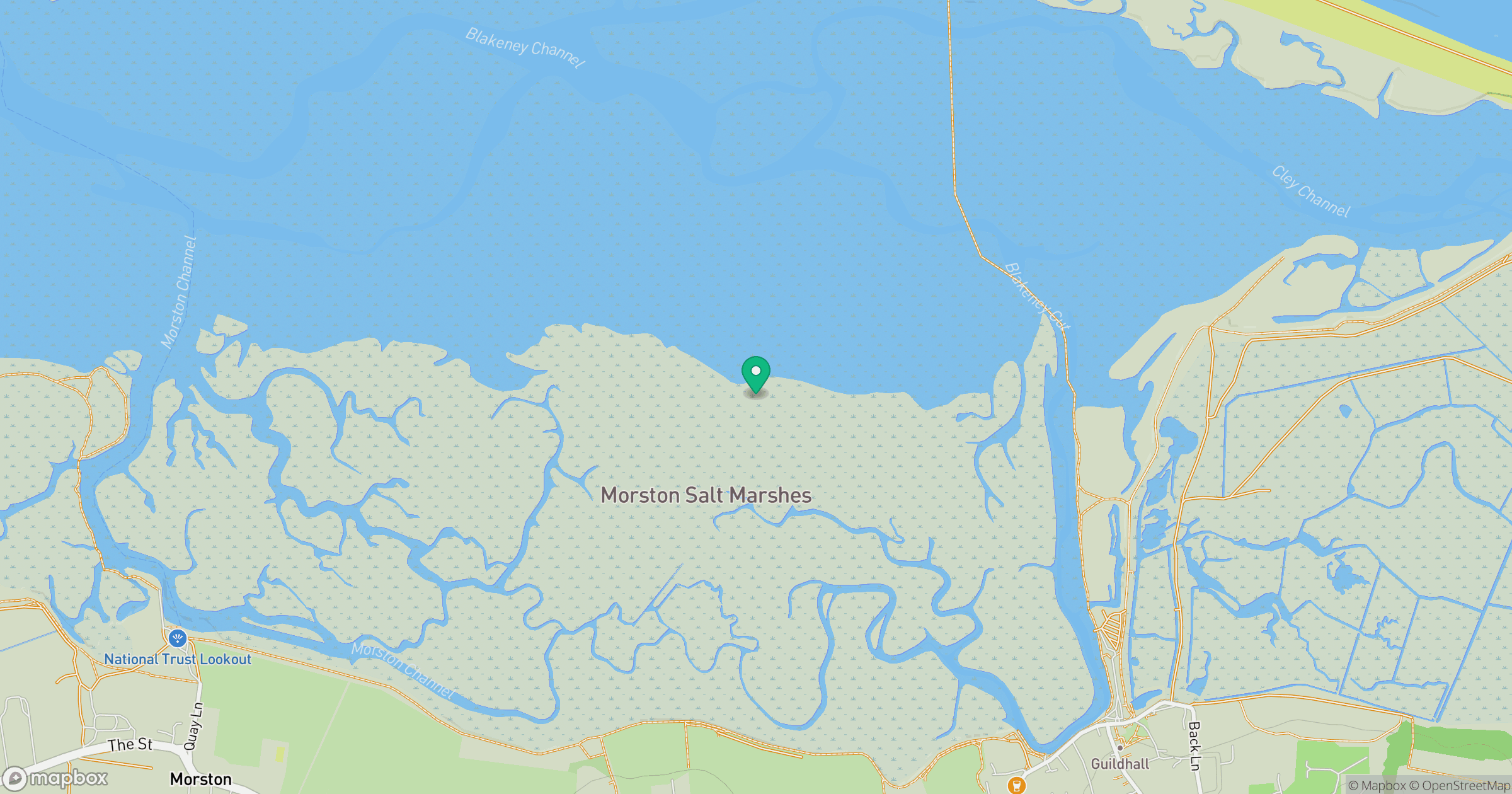 Morston Salt Marsh location map