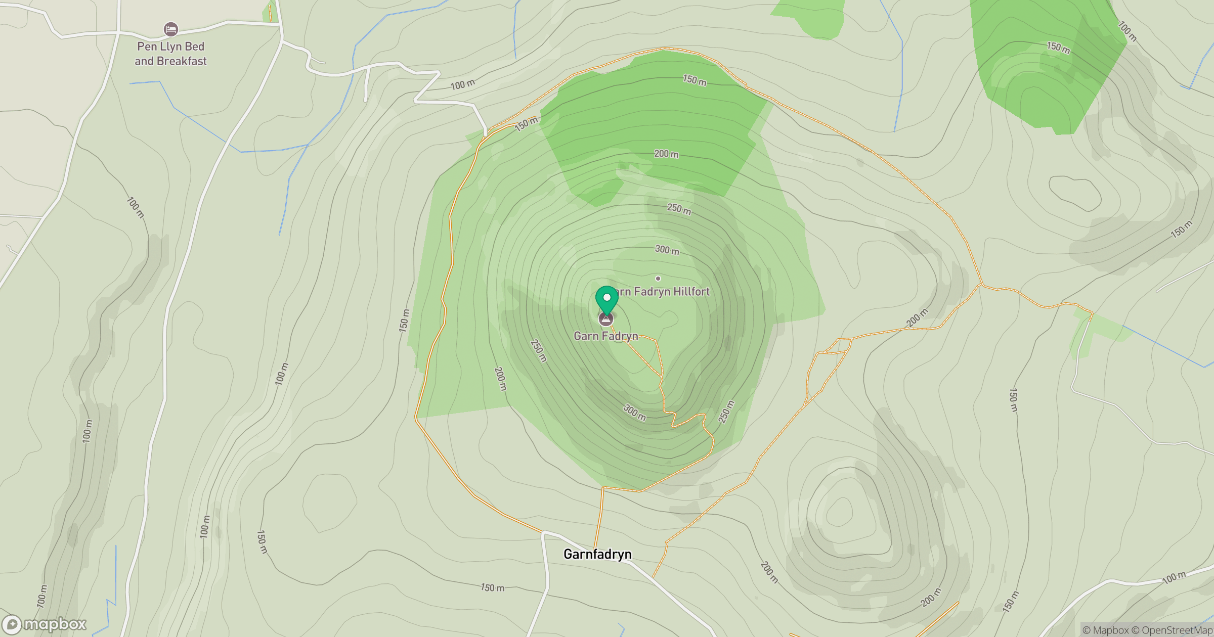 Carn Fadryn location map