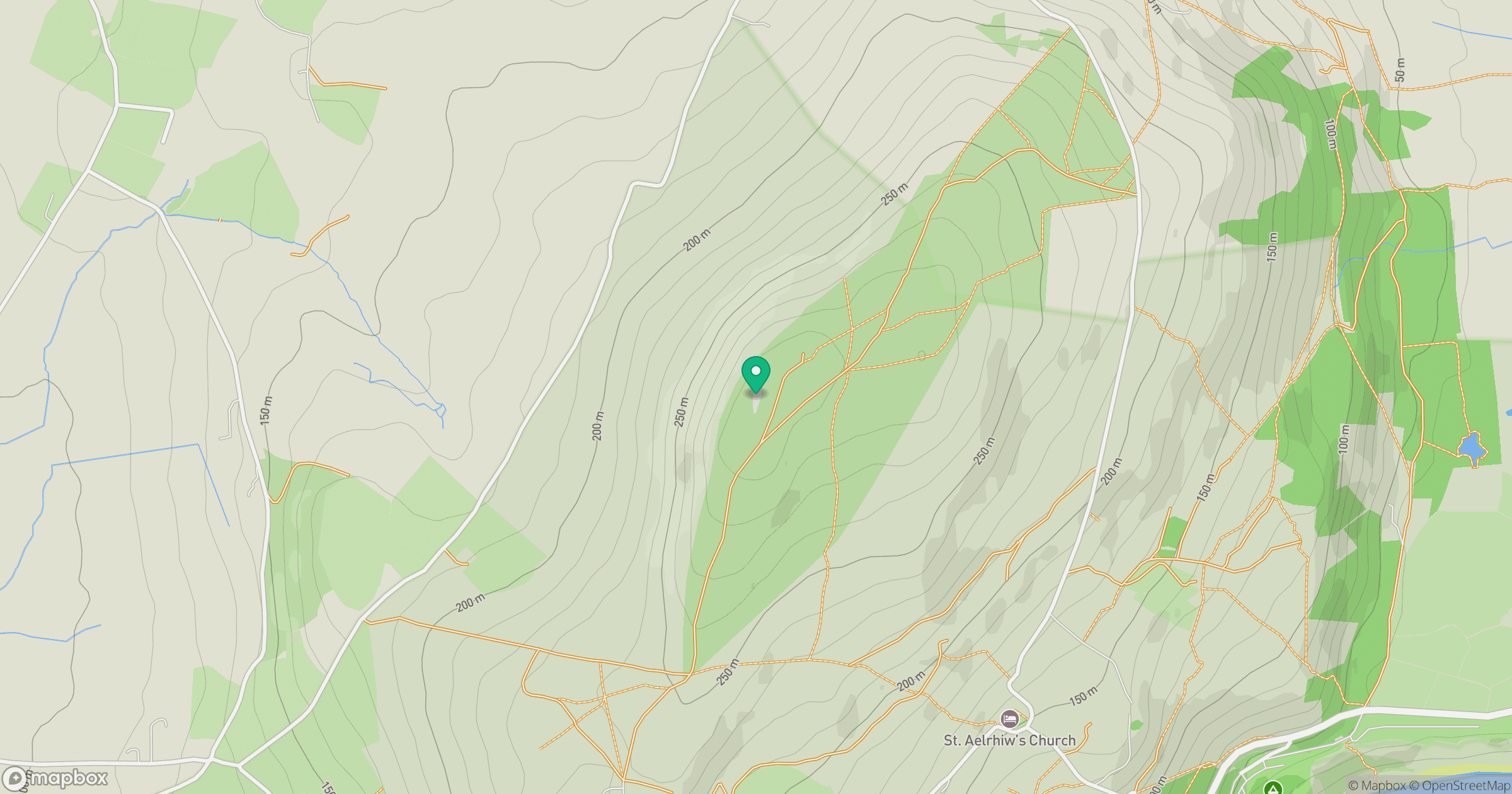 Mynydd Rhiw location map