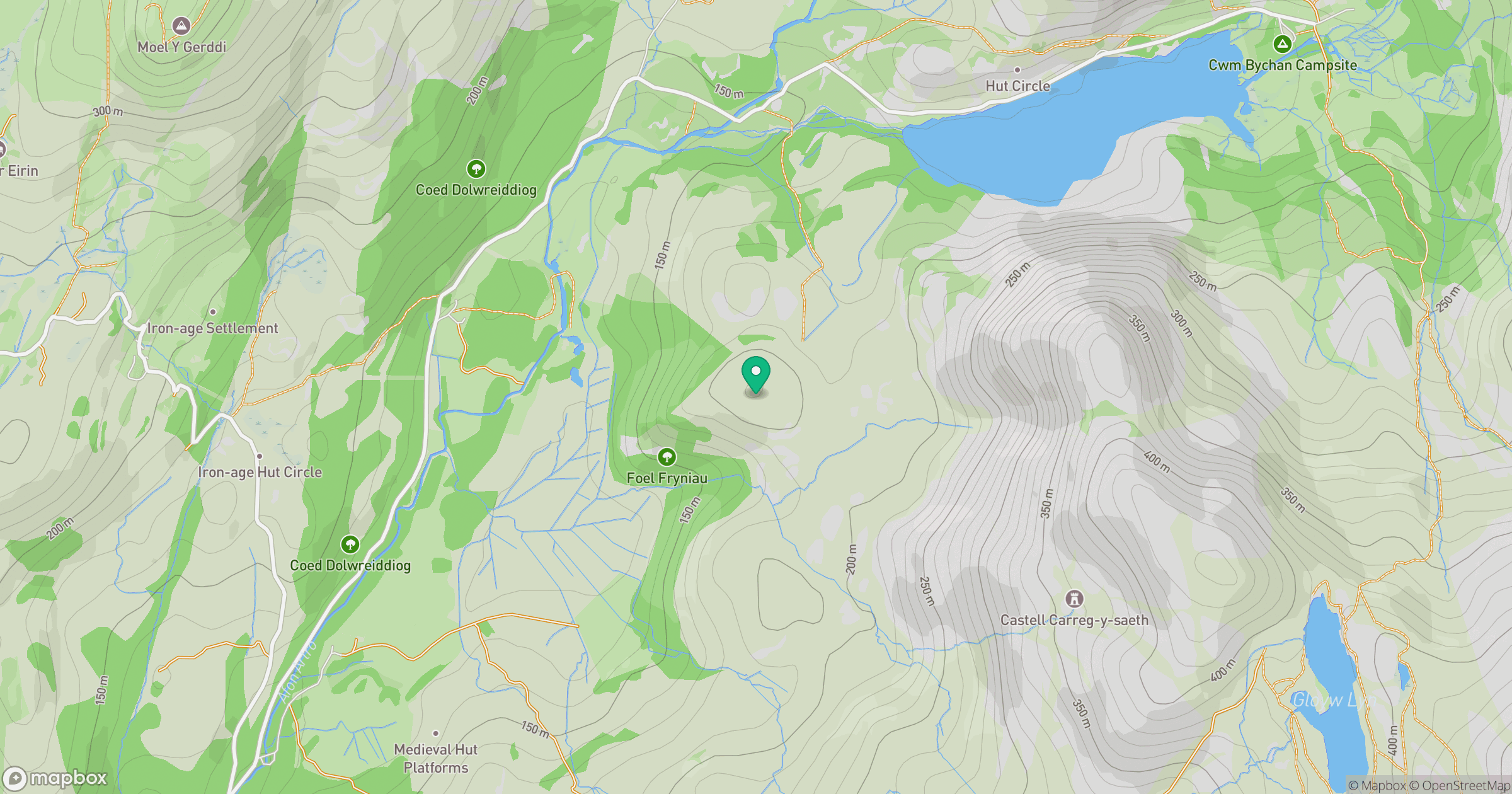 Foel Fryniau location map