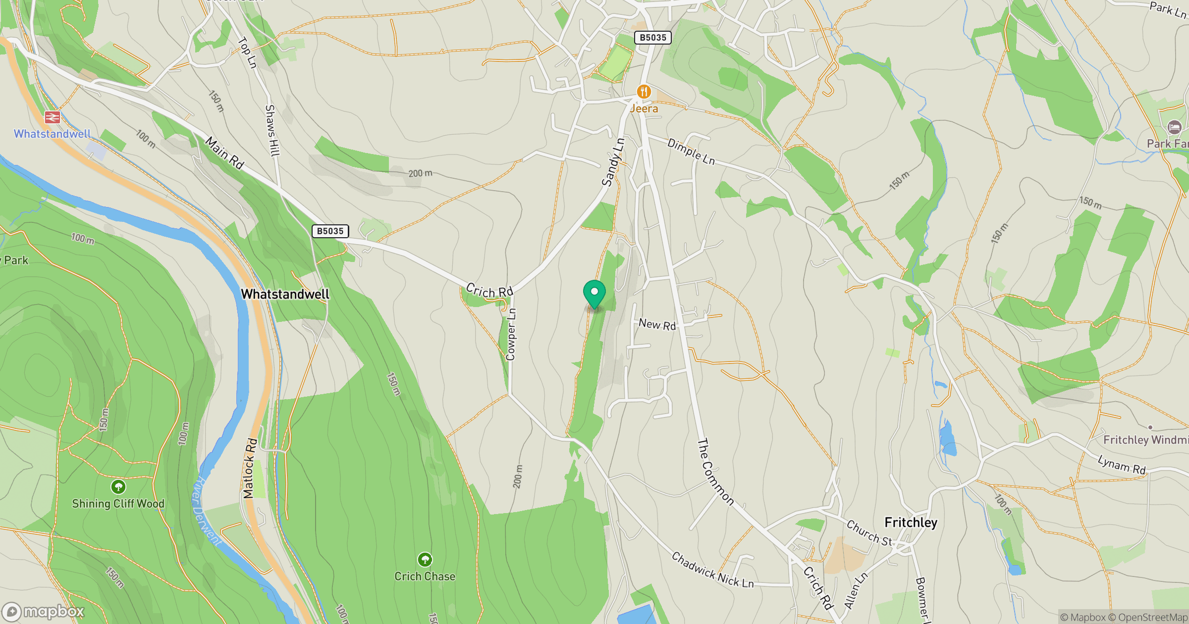 The Tors location map
