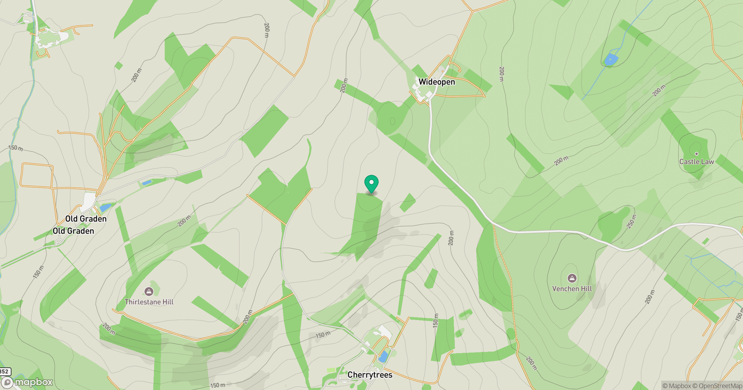 Corbie Knowe location map