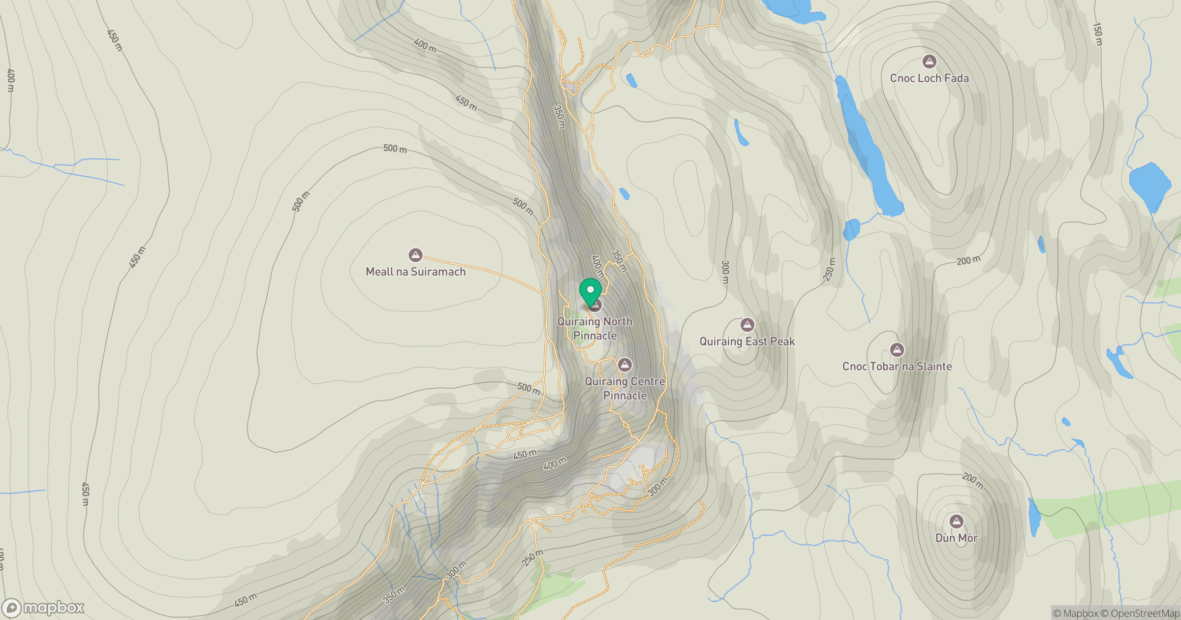 Quiraing North Peak location map