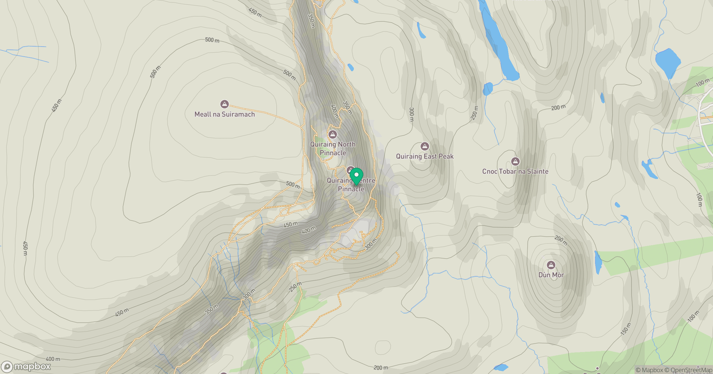 Quiraing Centre Peak South location map