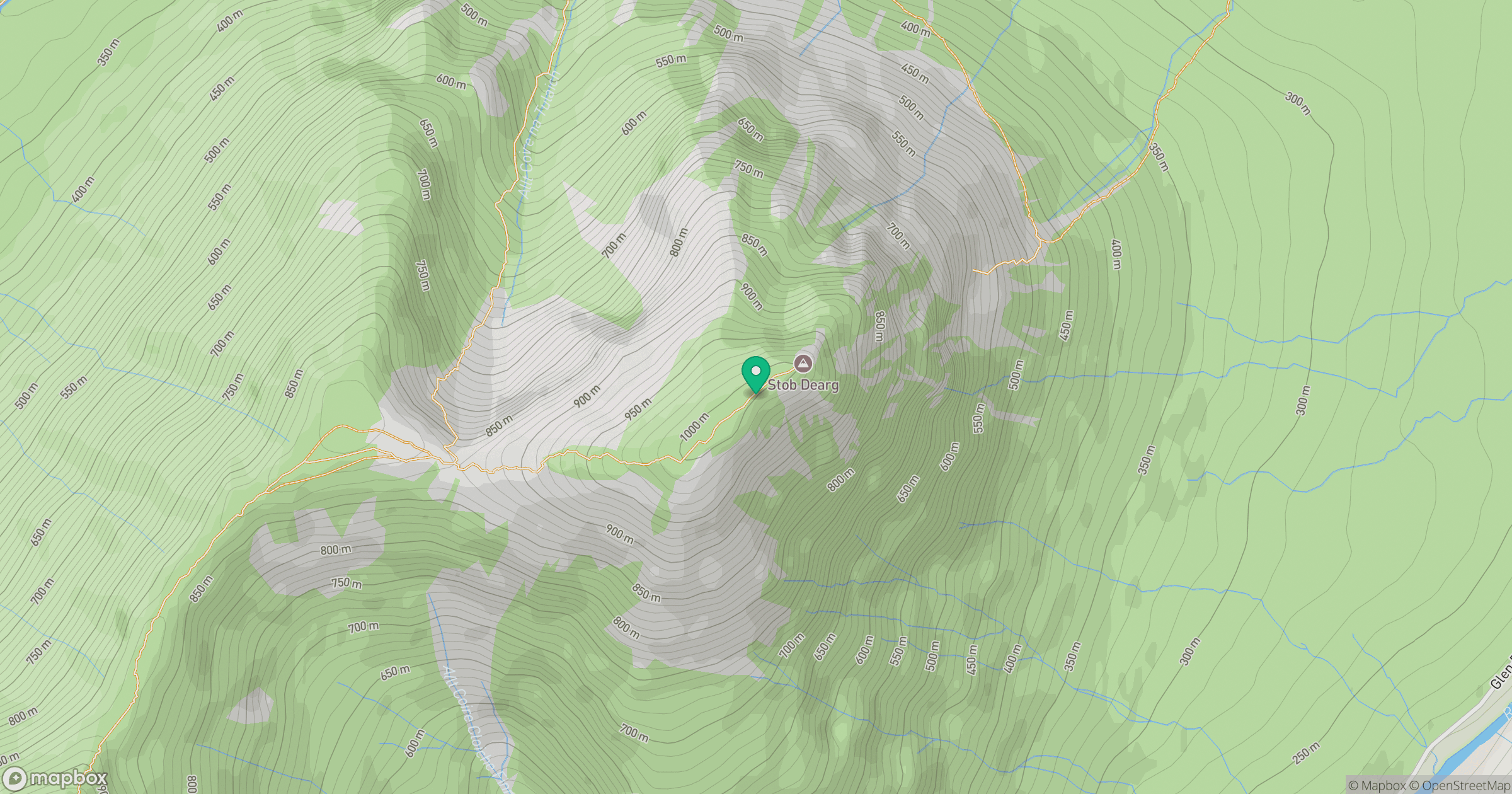 Buachaille Etive Mor - Stob Dearg location map