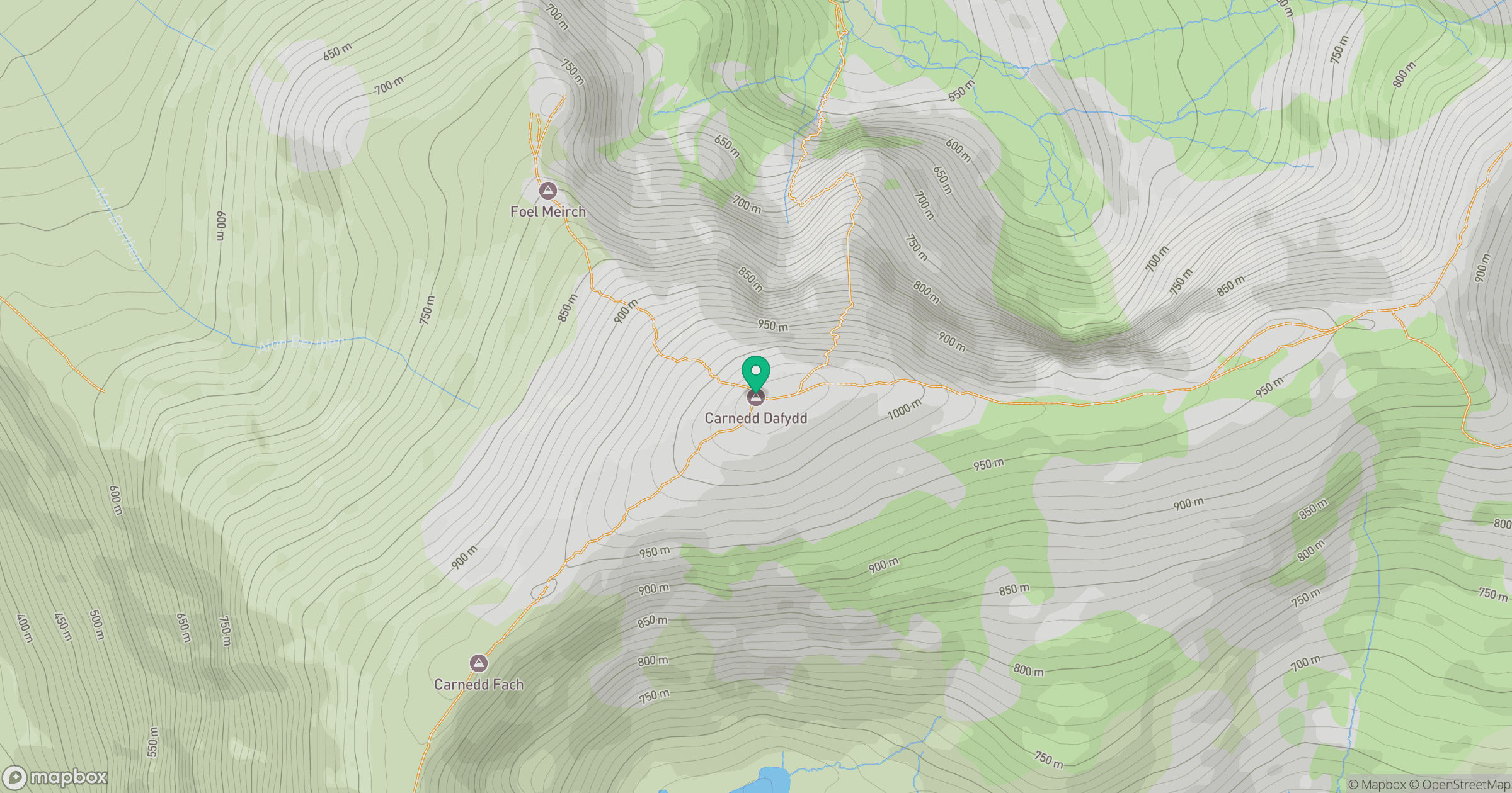 Carnedd Dafydd location map