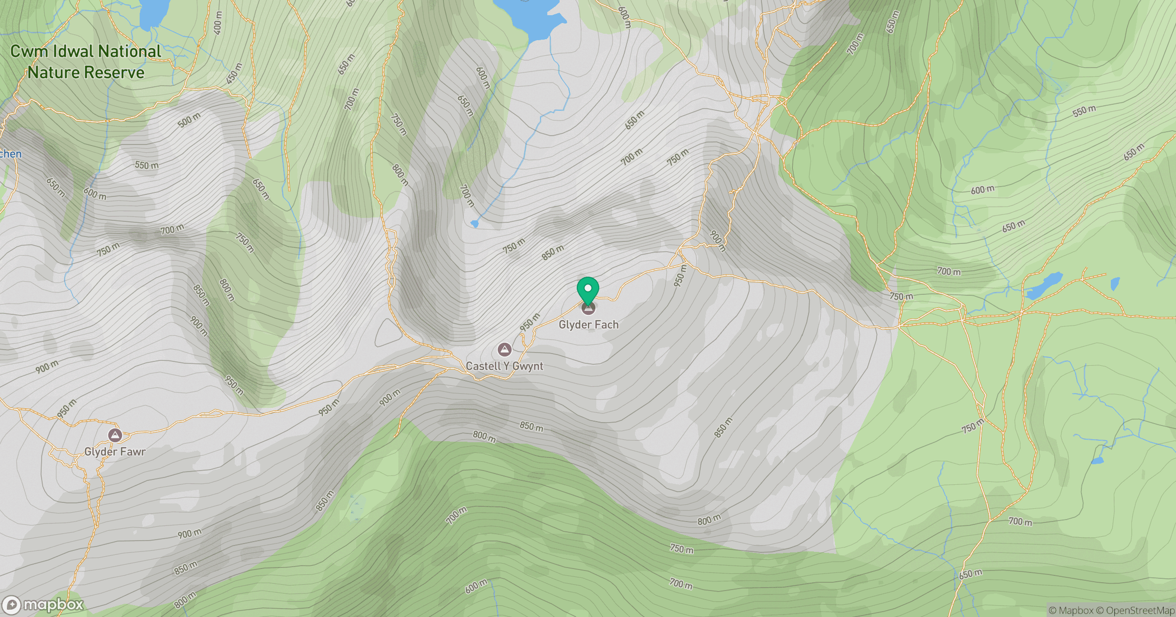Glyder Fach location map