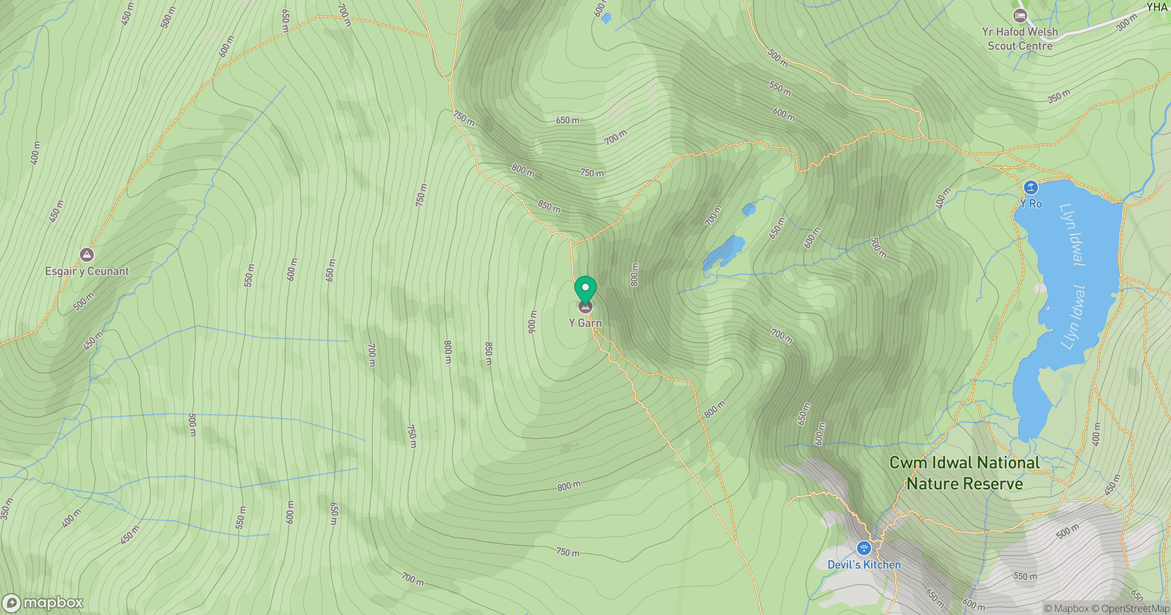Y Garn location map
