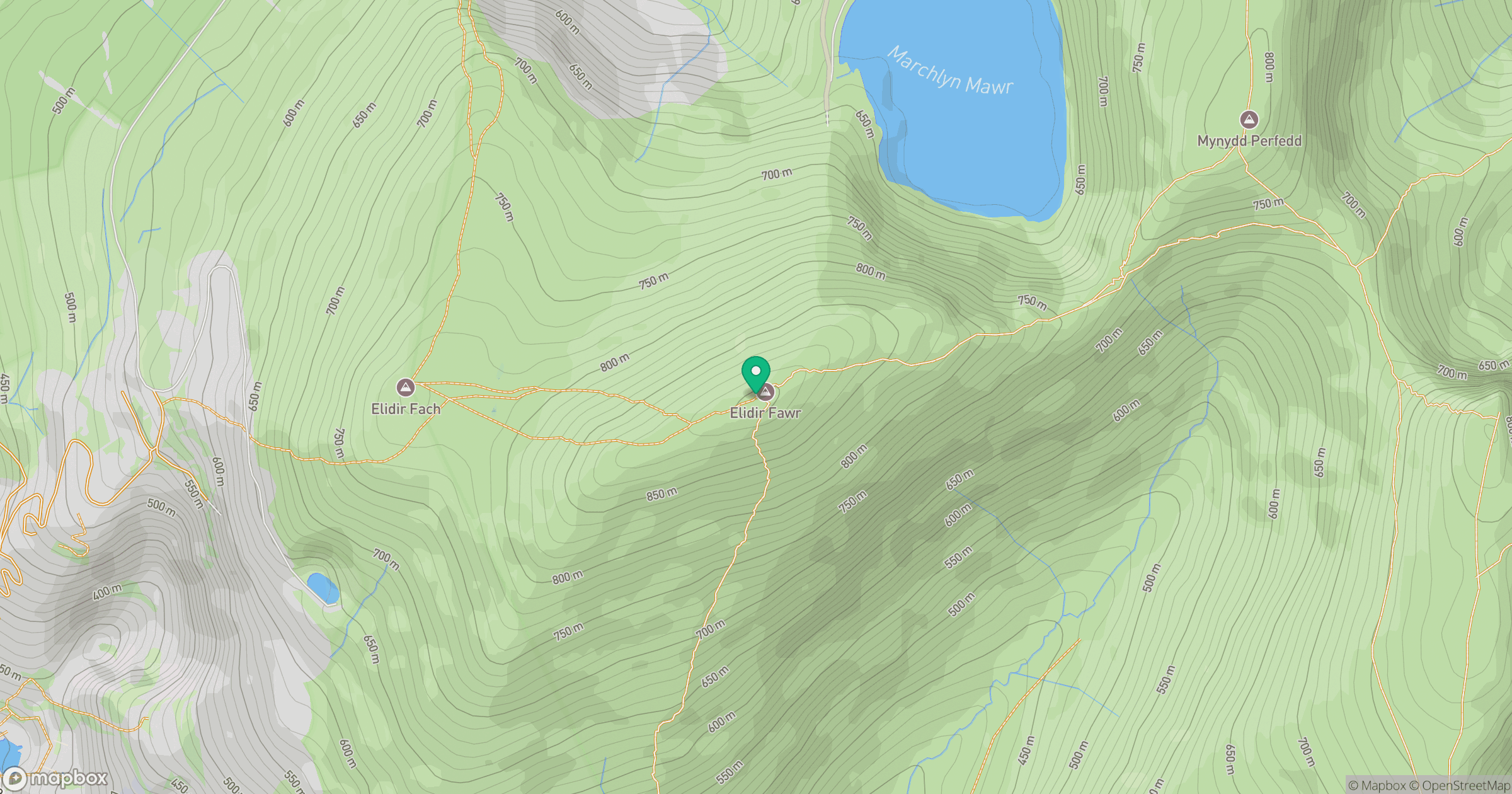 Elidir Fawr location map