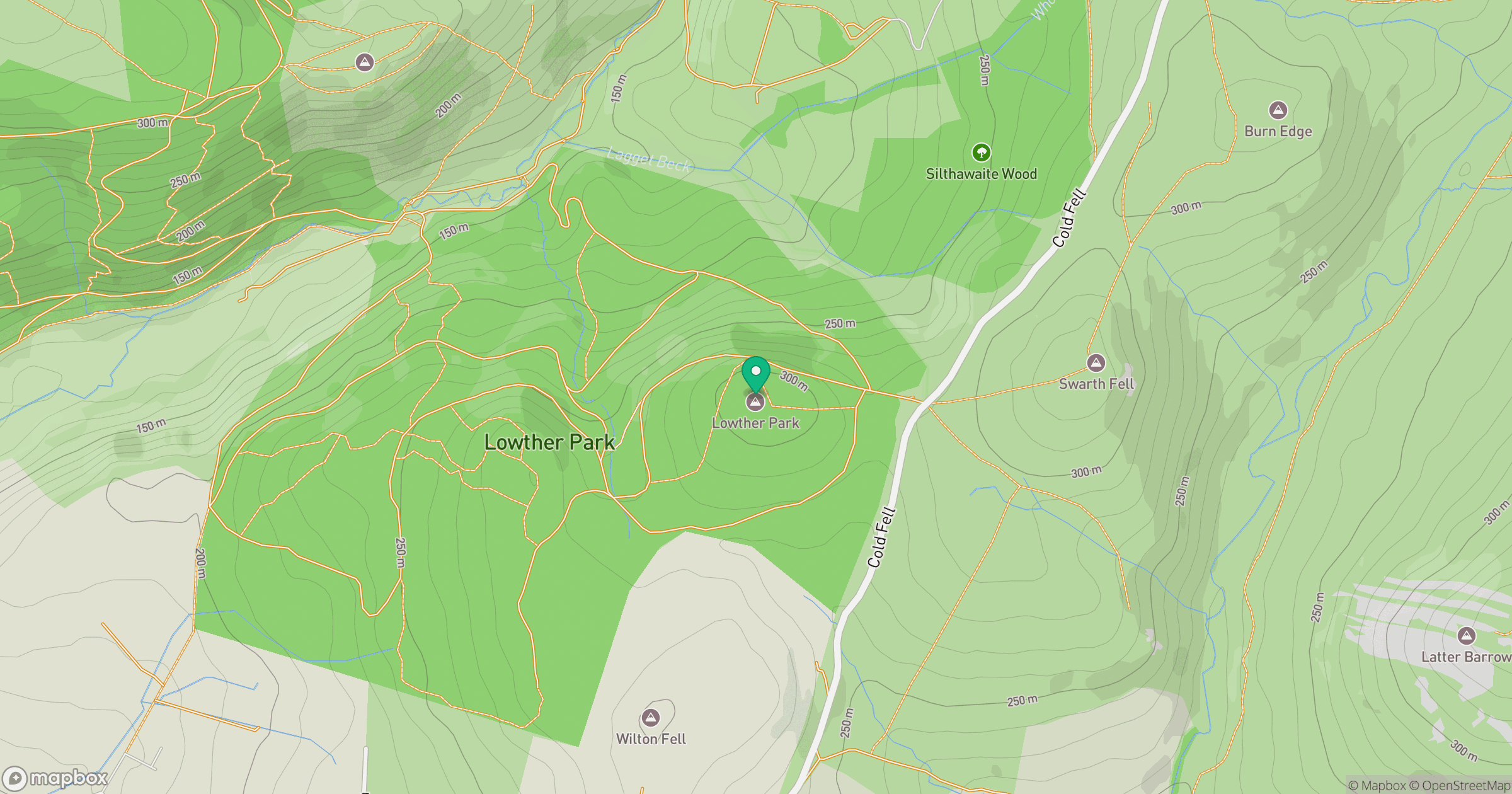 Lowther Park location map