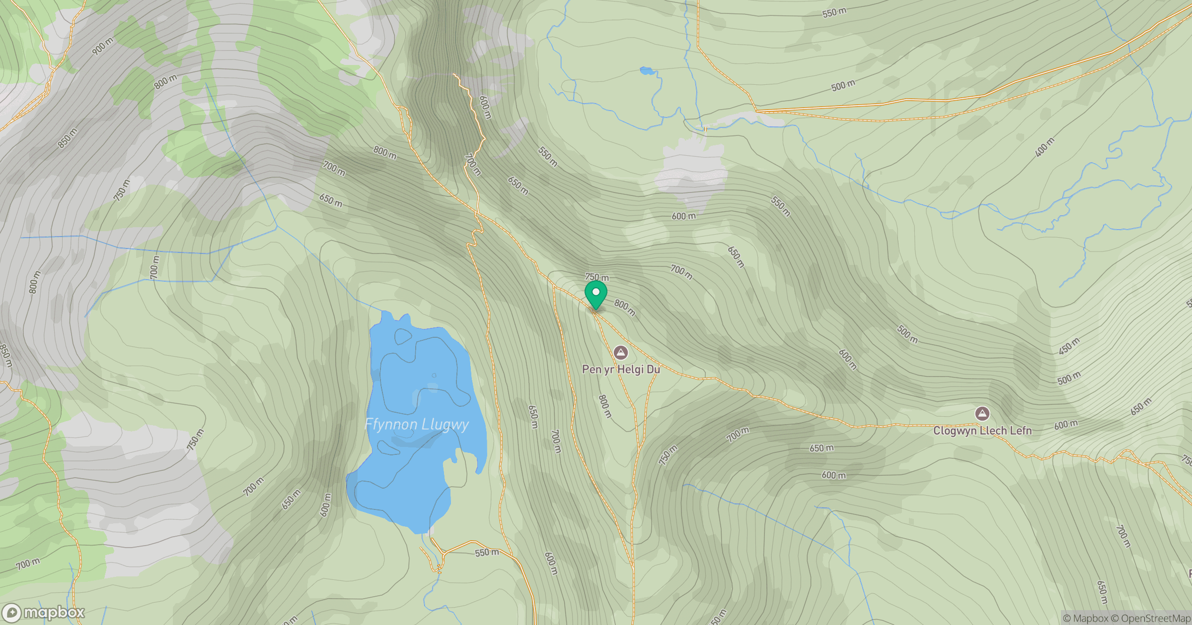Pen yr Helgi Du location map