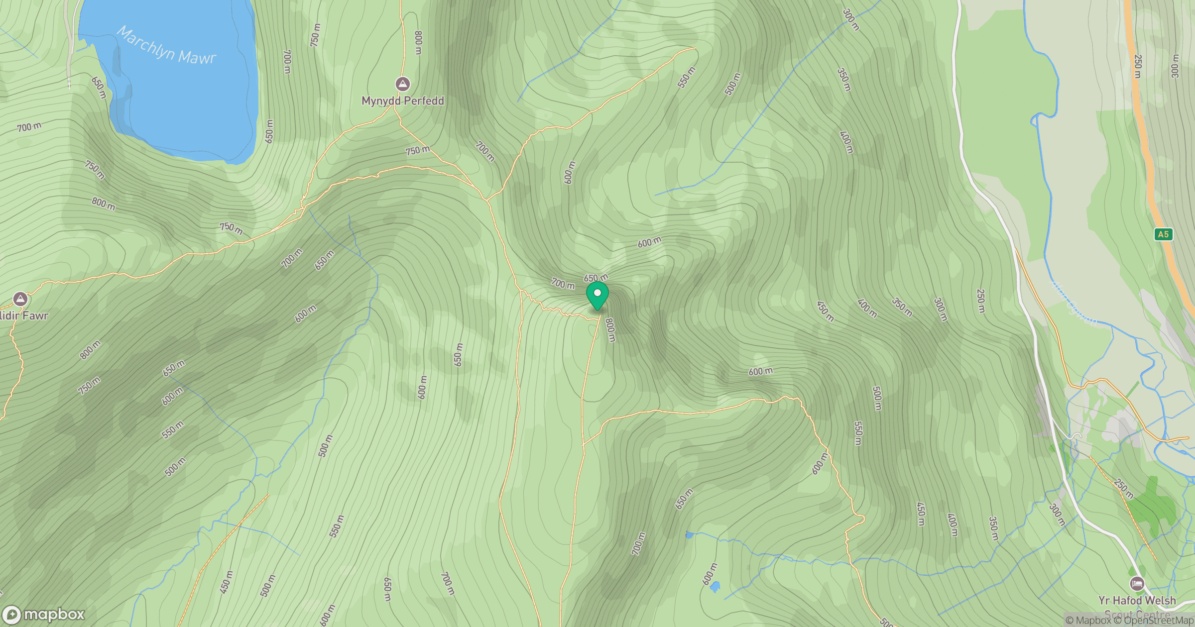 Foel-goch location map