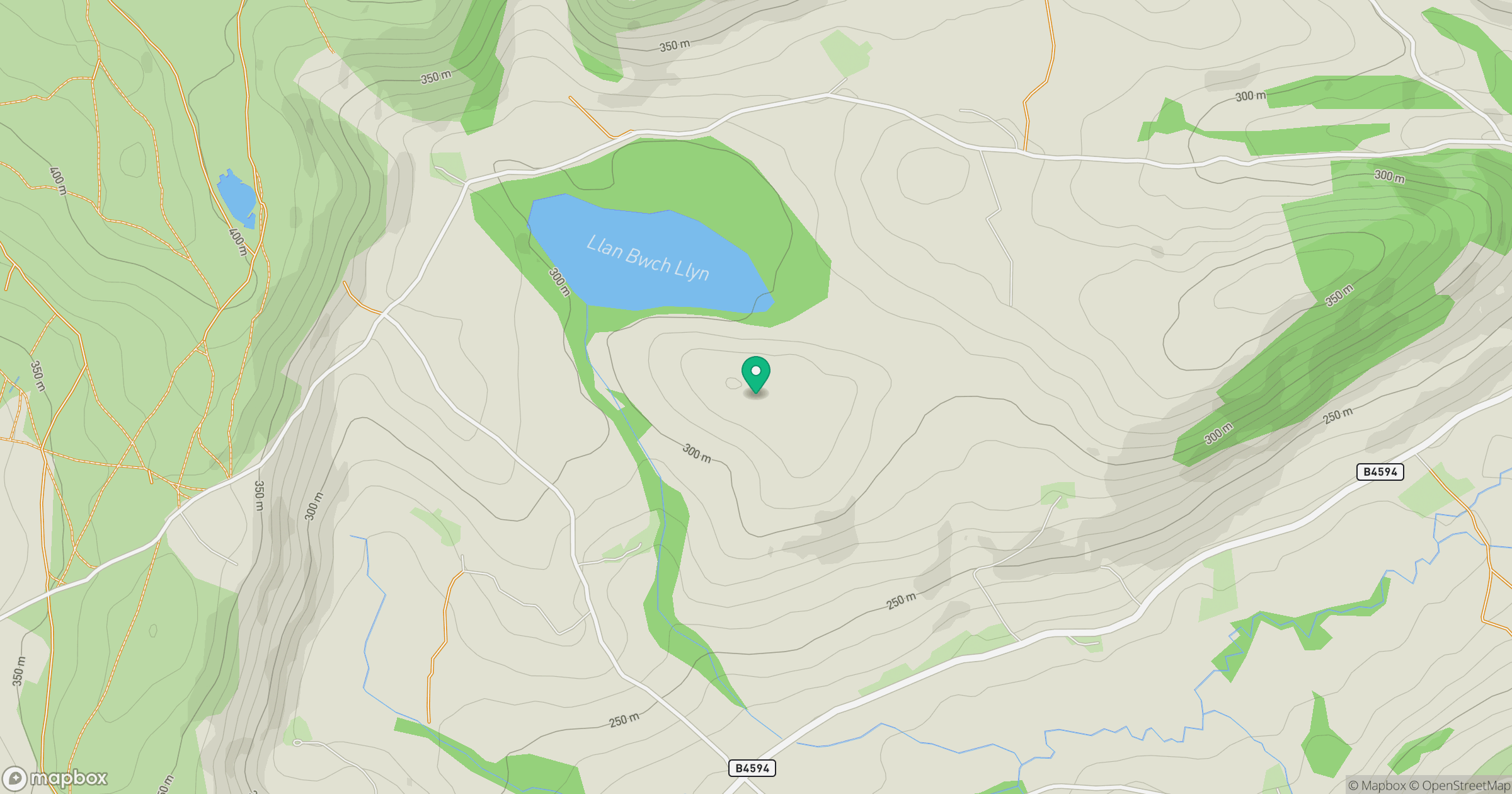 The Garth West Top location map