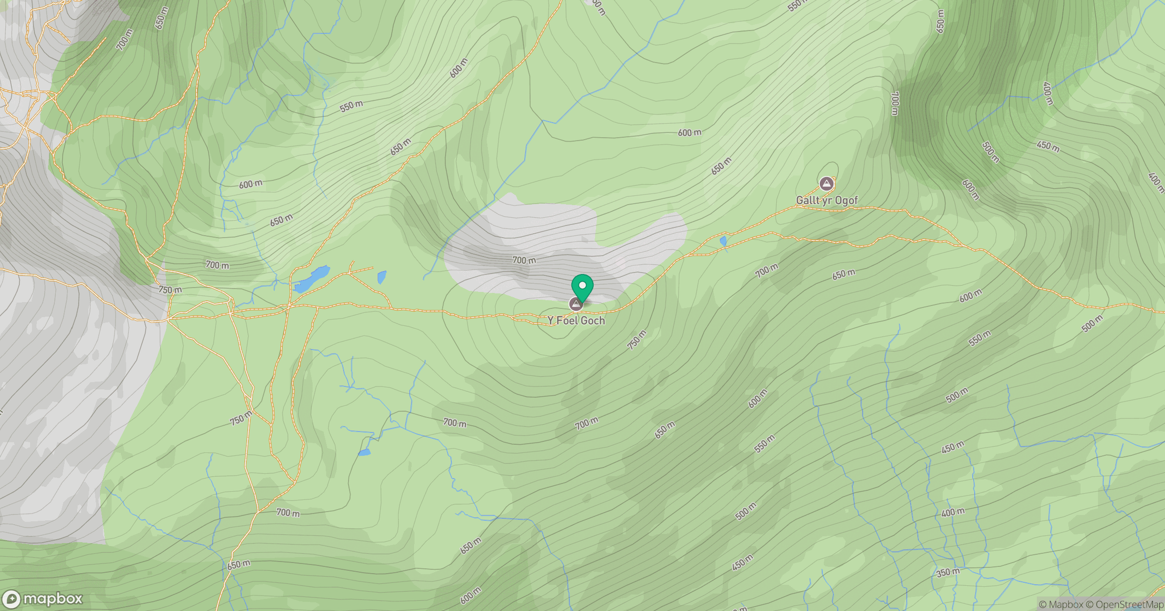 Y Foel Goch location map