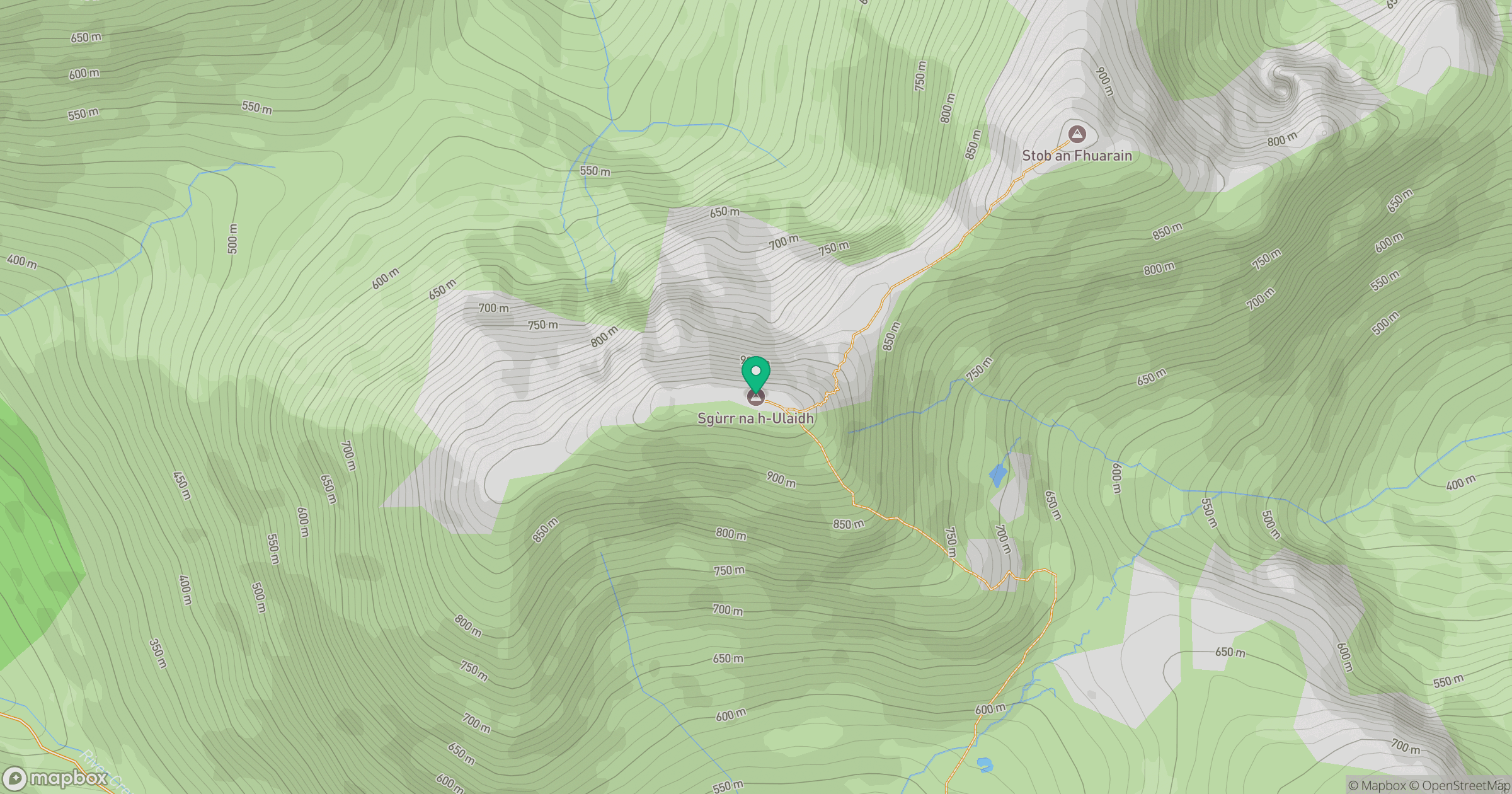 Sgurr na h-Ulaidh [Sgor na h-Ulaidh] location map